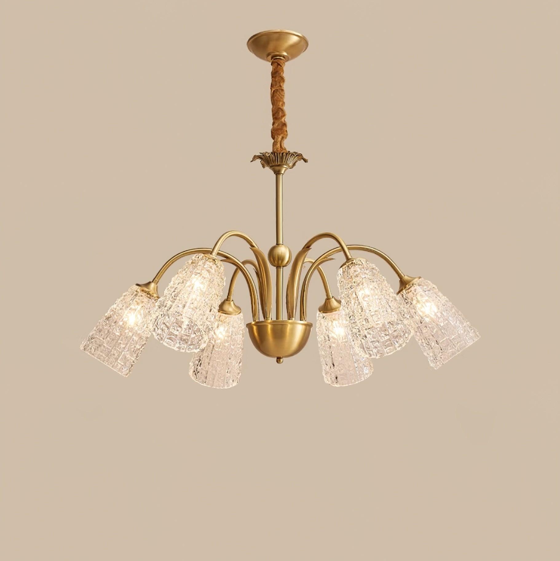Celiella Vintage Glass Chandelier