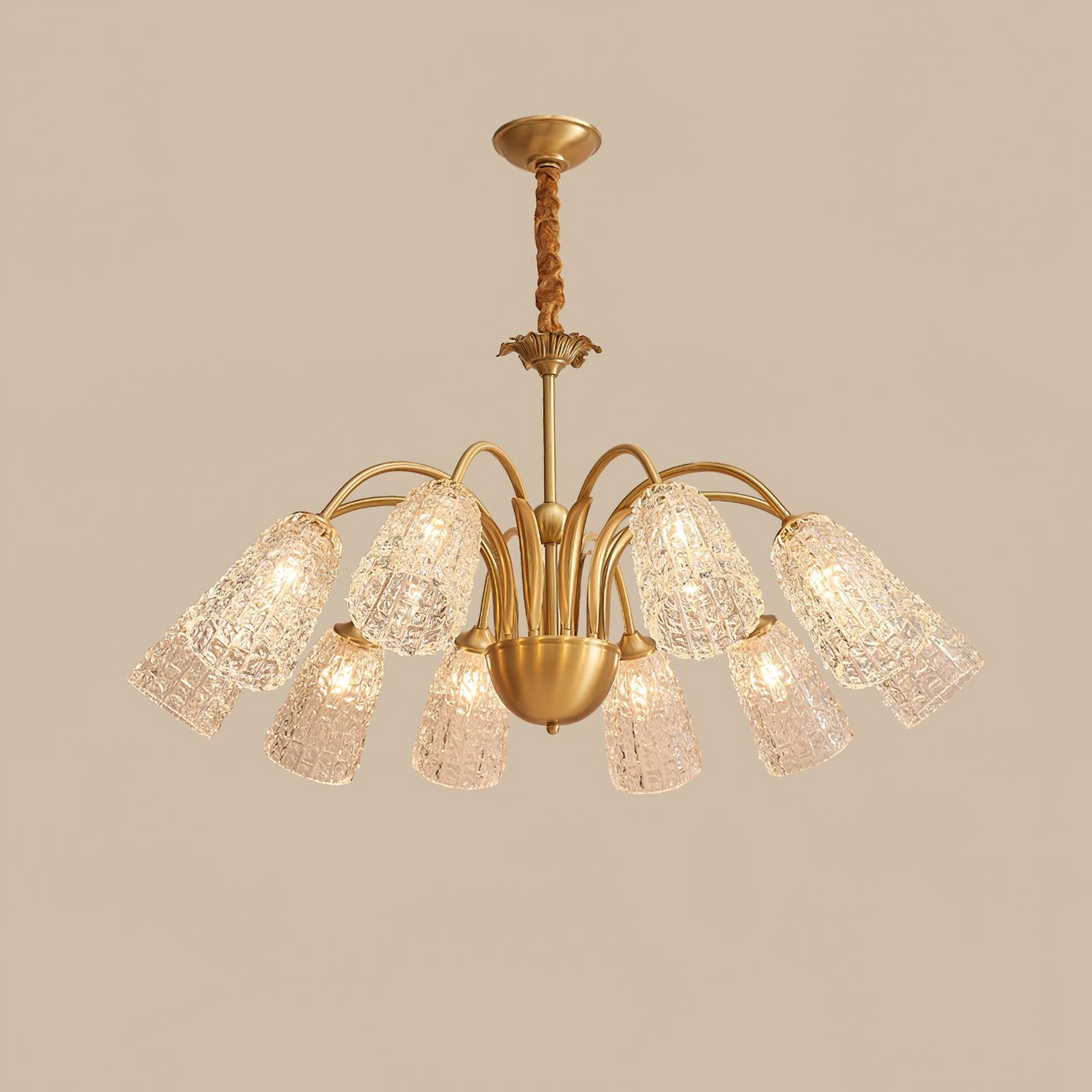 Celiella Vintage Glass Chandelier