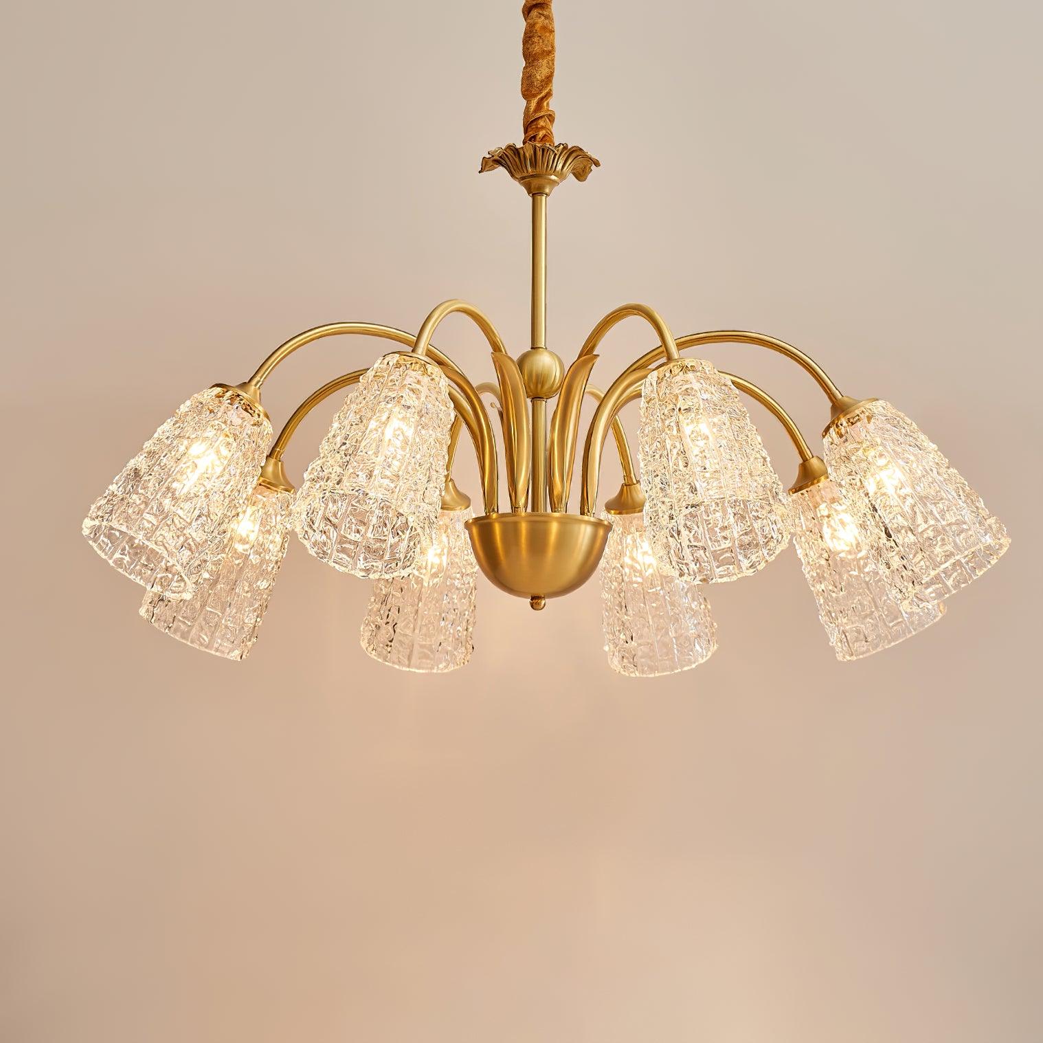 Celiella Vintage Glass Chandelier