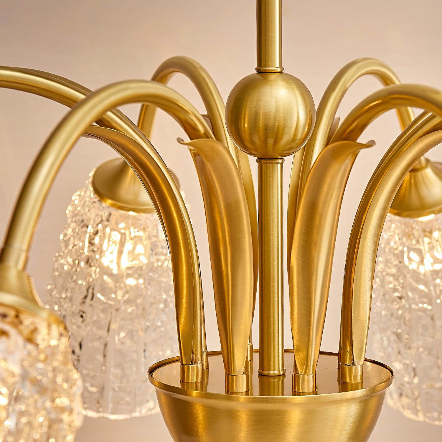Celiella Vintage Glass Chandelier