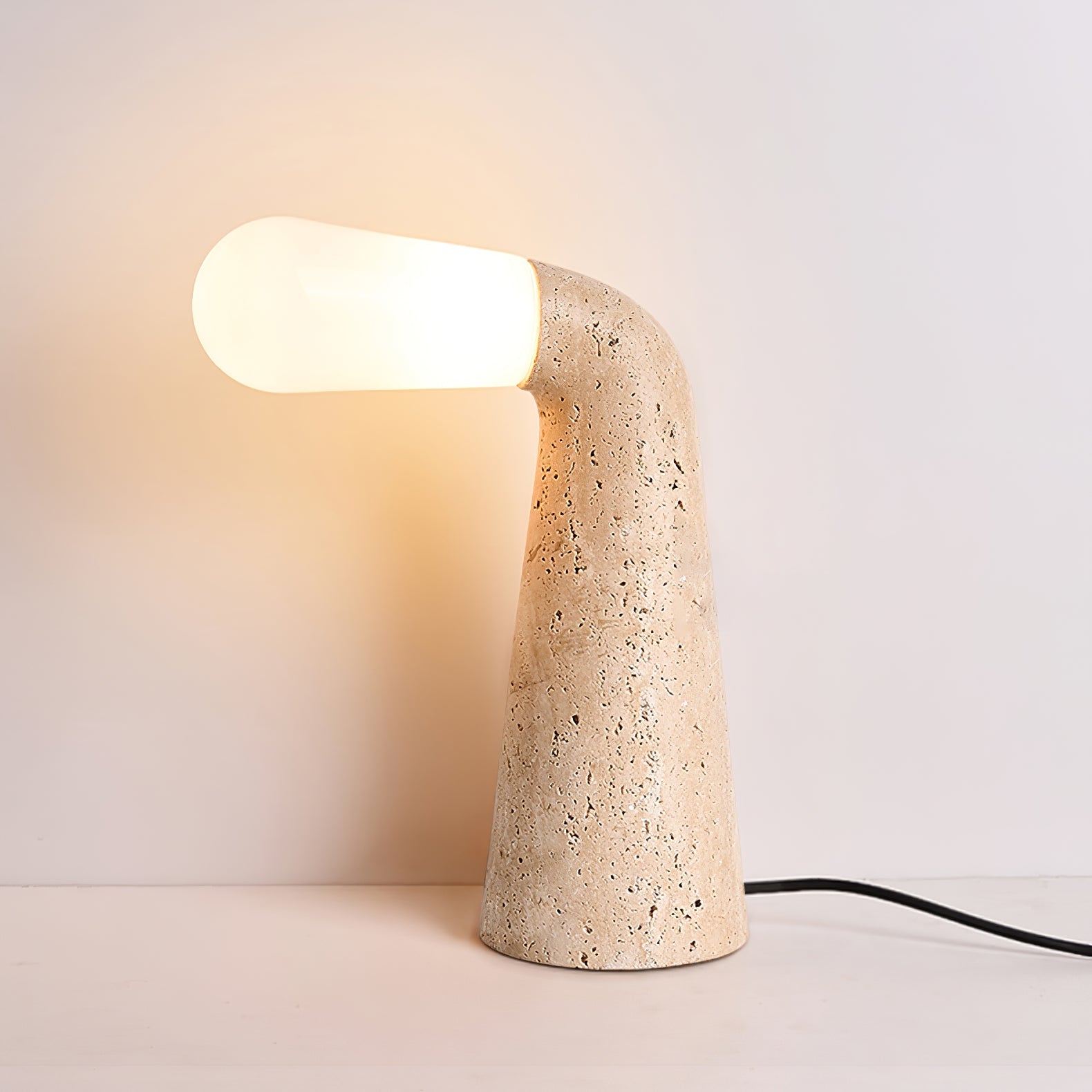 Noreette Travertine Table Lamp