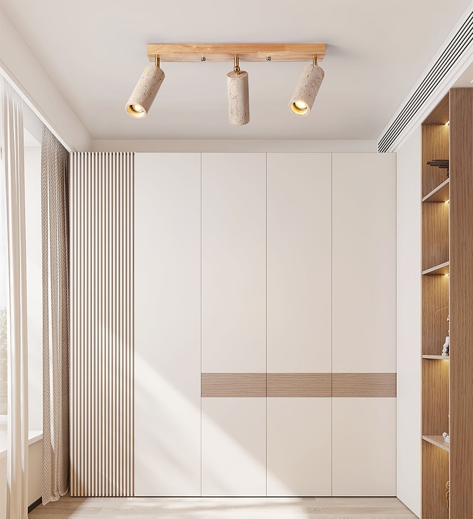 Tavalette Multi-Cylinder Travertine Track Light