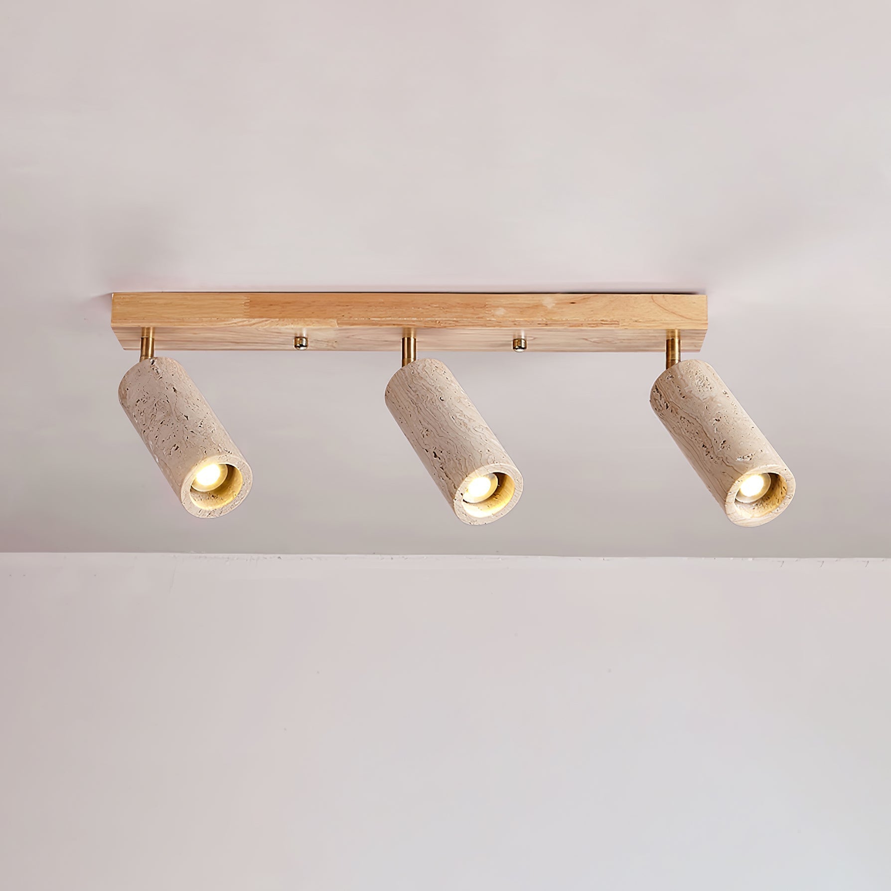 Tavalette Multi-Cylinder Travertine Track Light