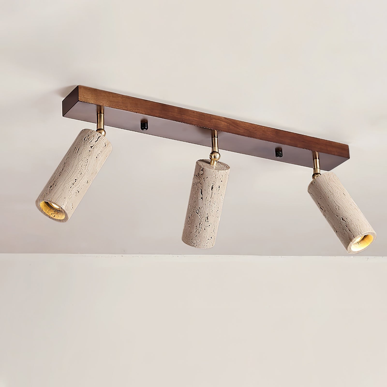 Tavalette Multi-Cylinder Travertine Track Light