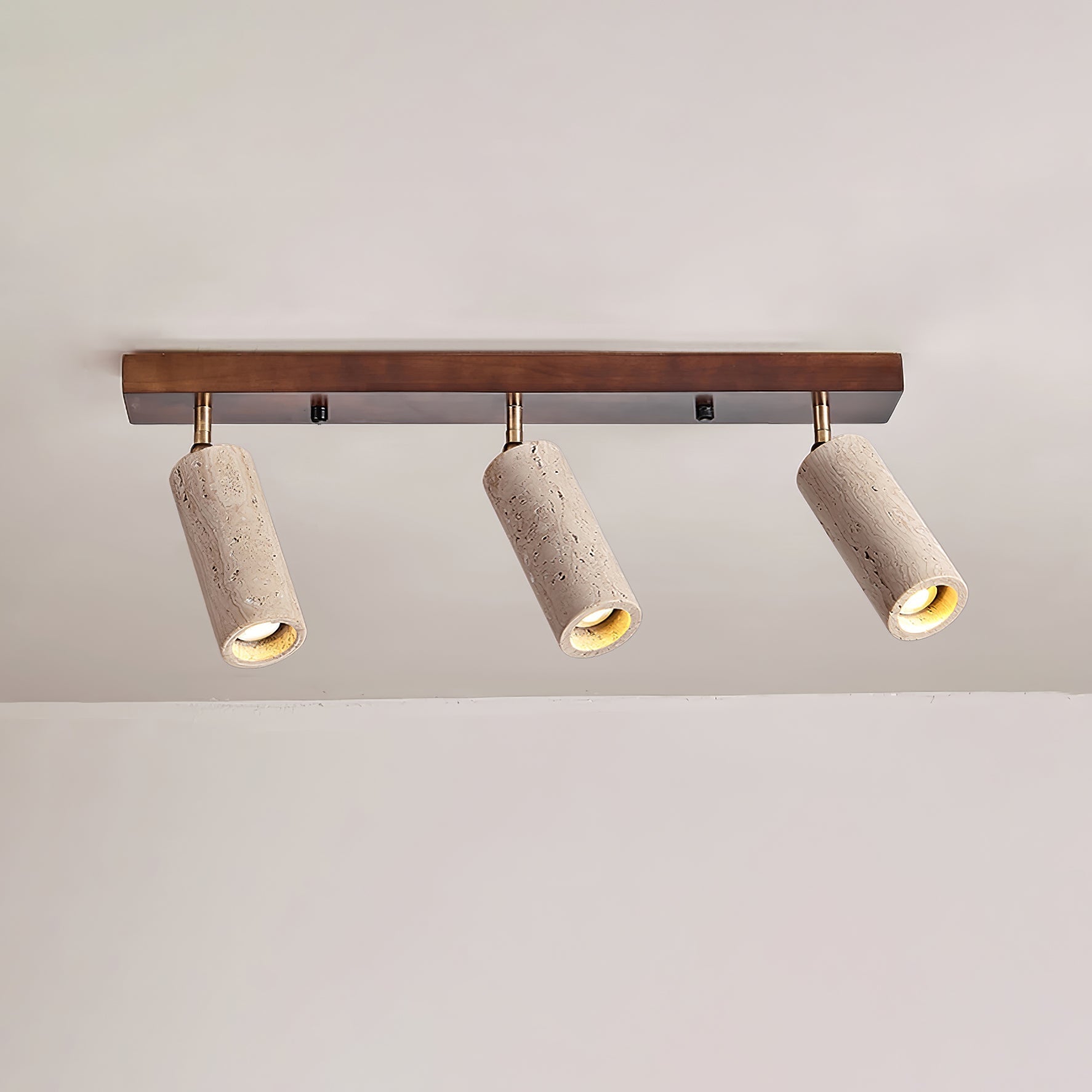 Tavalette Multi-Cylinder Travertine Track Light