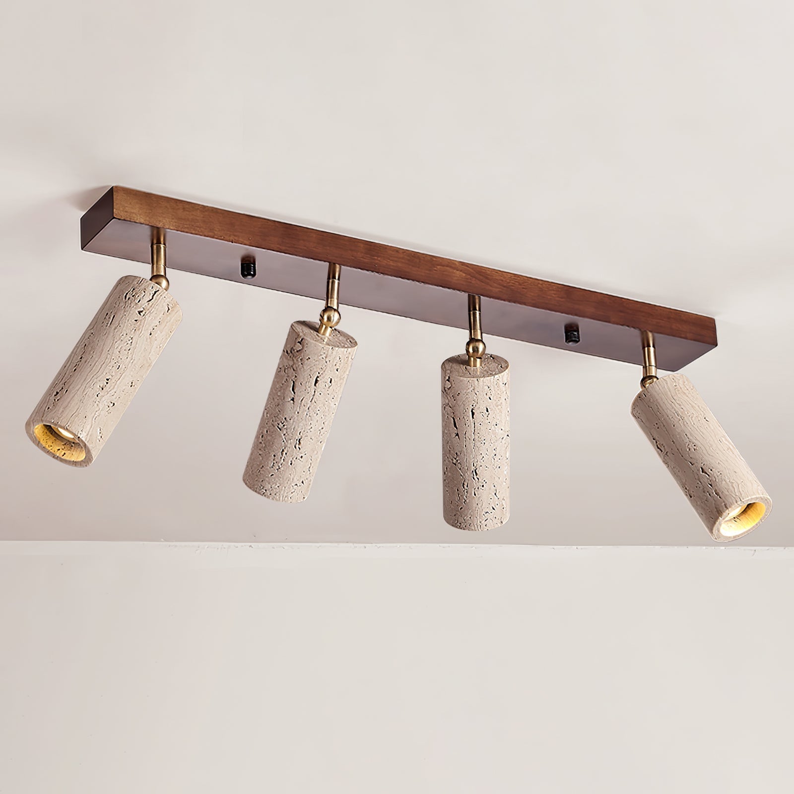 Tavalette Multi-Cylinder Travertine Track Light