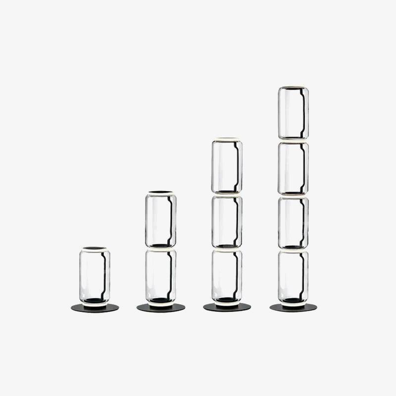 Cyrilys Floor Lamp Bamboo Glass
