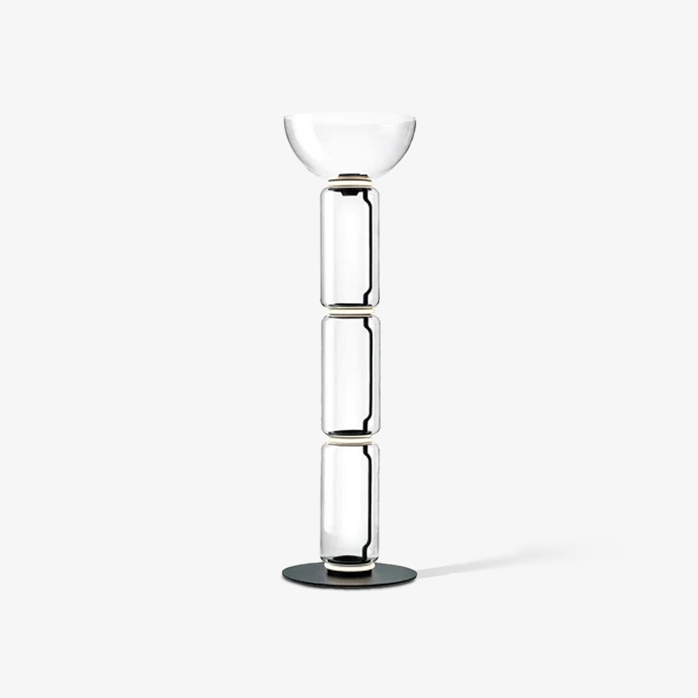 Cyrilys Floor Lamp Bamboo Glass