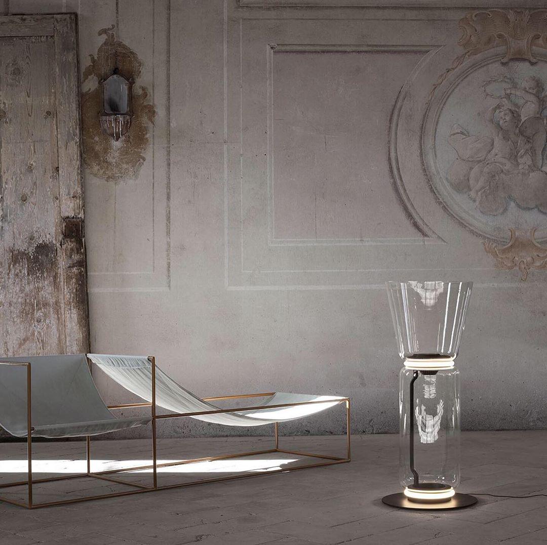 Cyrilys Floor Lamp Bamboo Glass