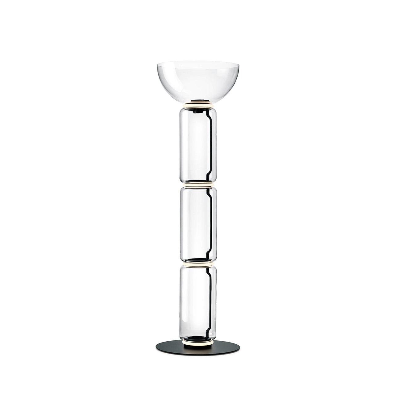 Cyrilys Floor Lamp Bamboo Glass