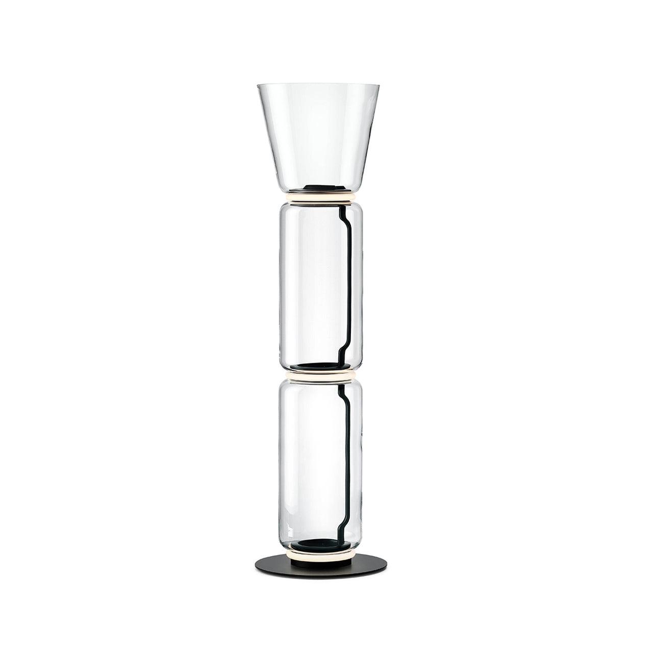Cyrilys Floor Lamp Bamboo Glass