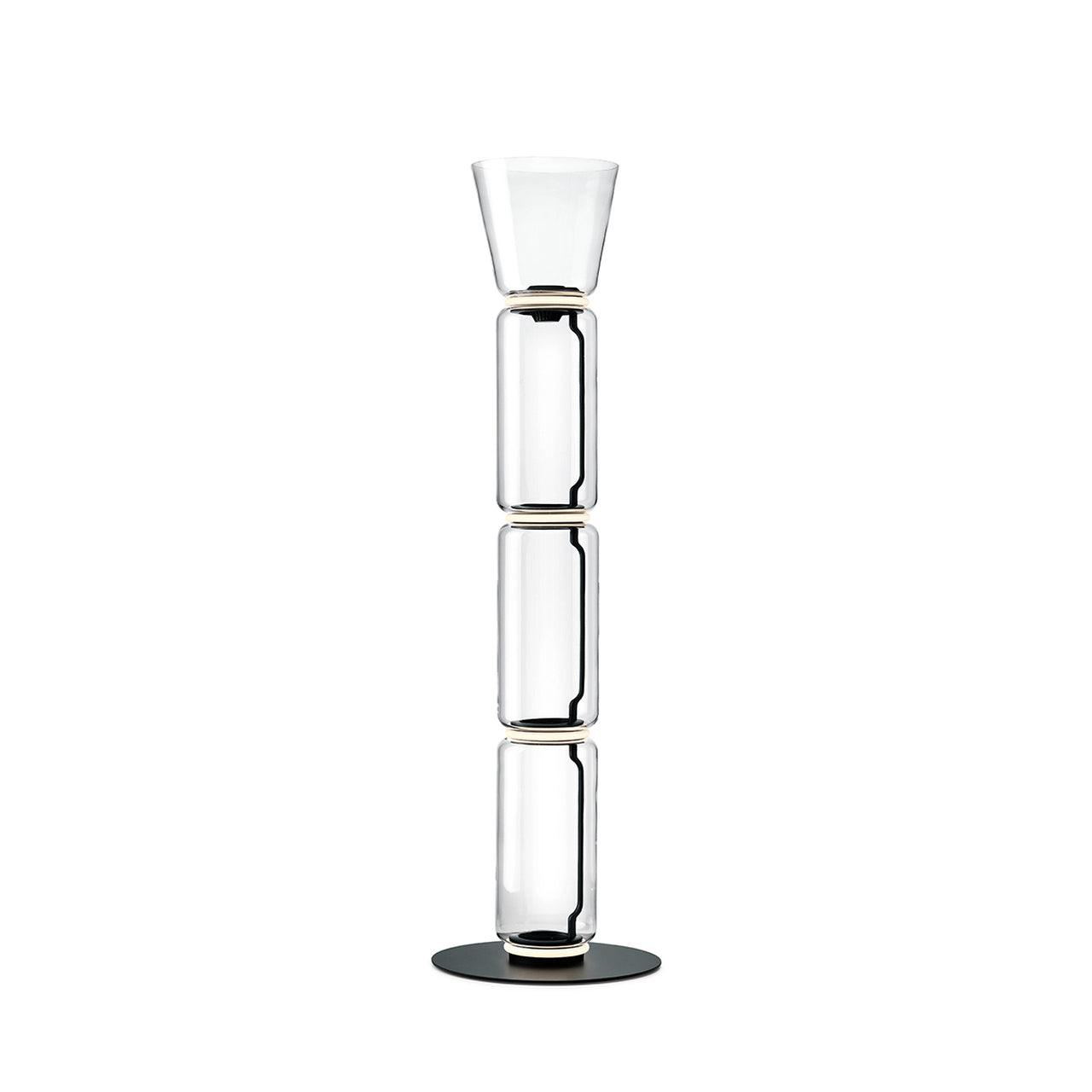 Cyrilys Floor Lamp Bamboo Glass