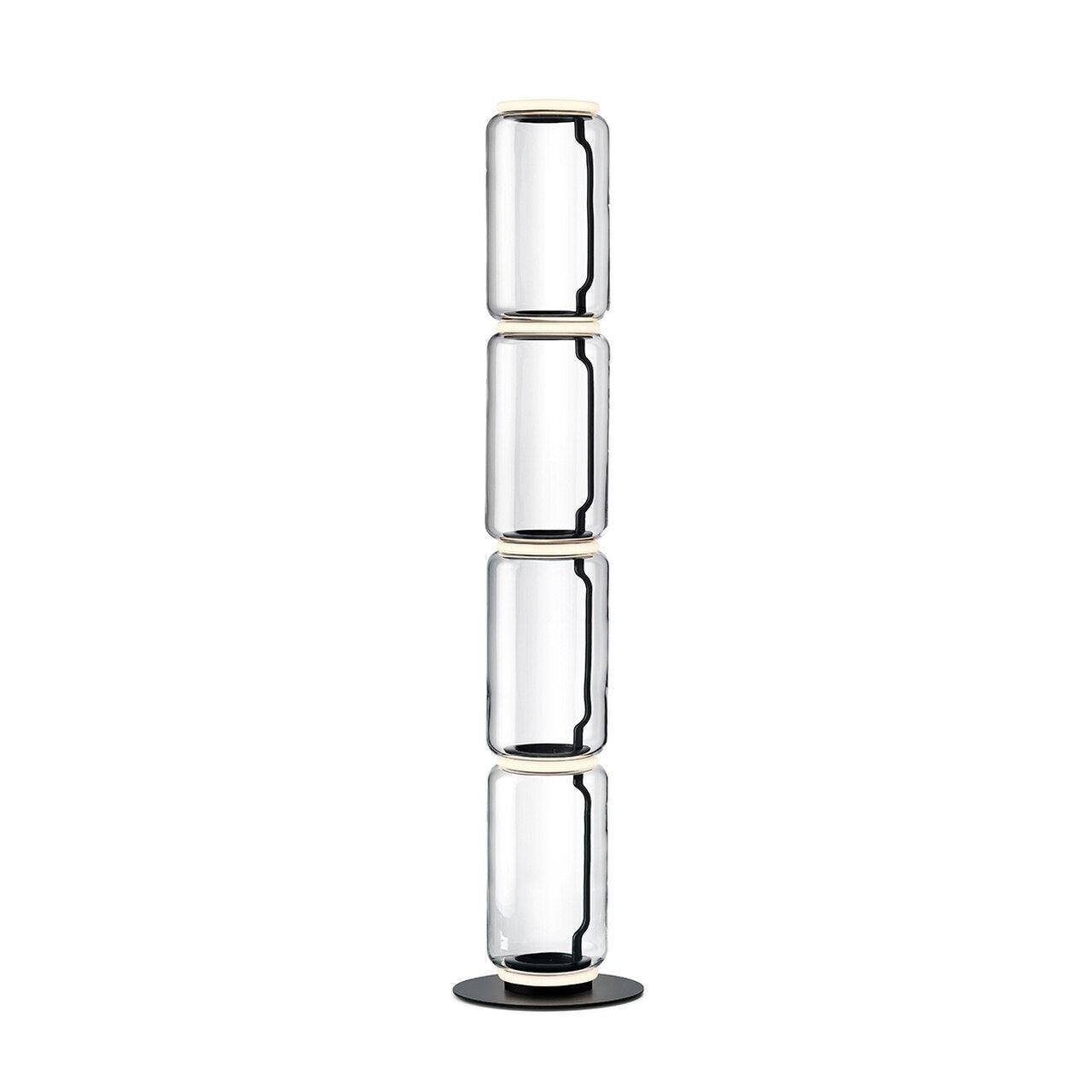 Cyrilys Floor Lamp Bamboo Glass