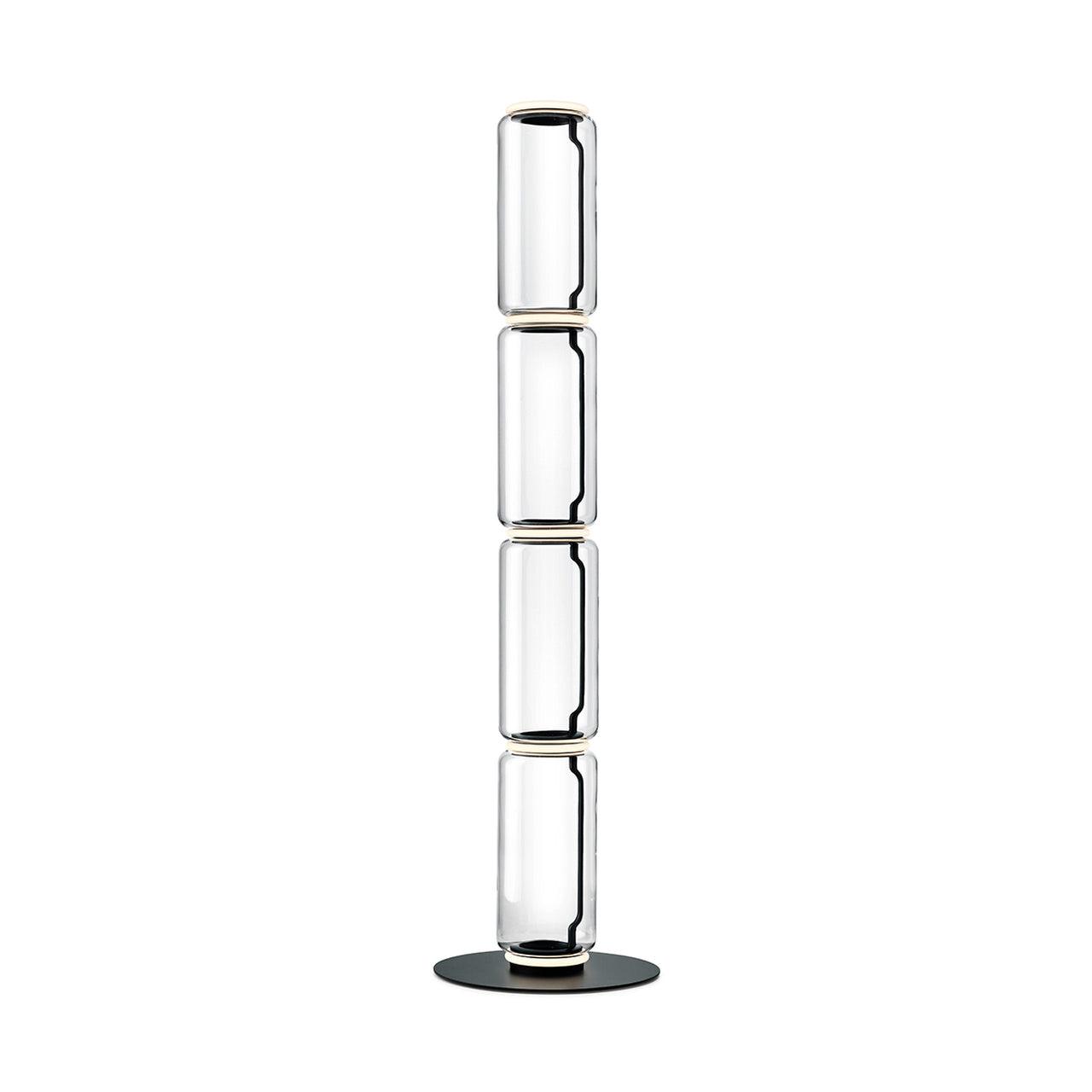 Cyrilys Floor Lamp Bamboo Glass