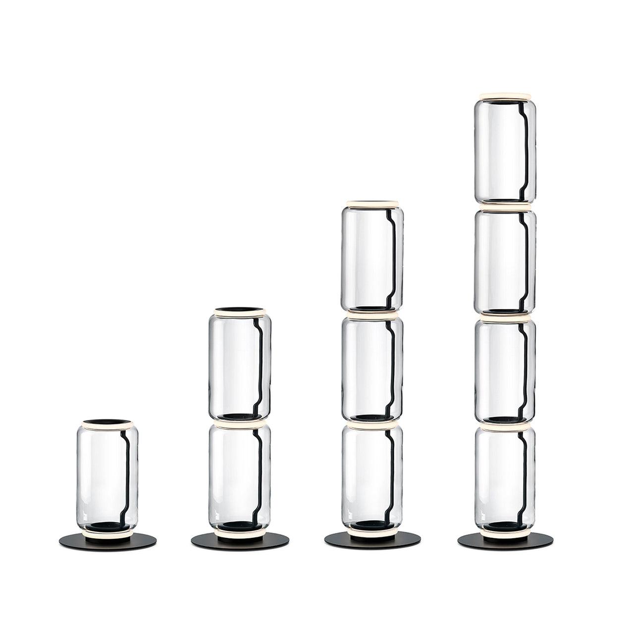 Cyrilys Floor Lamp Bamboo Glass