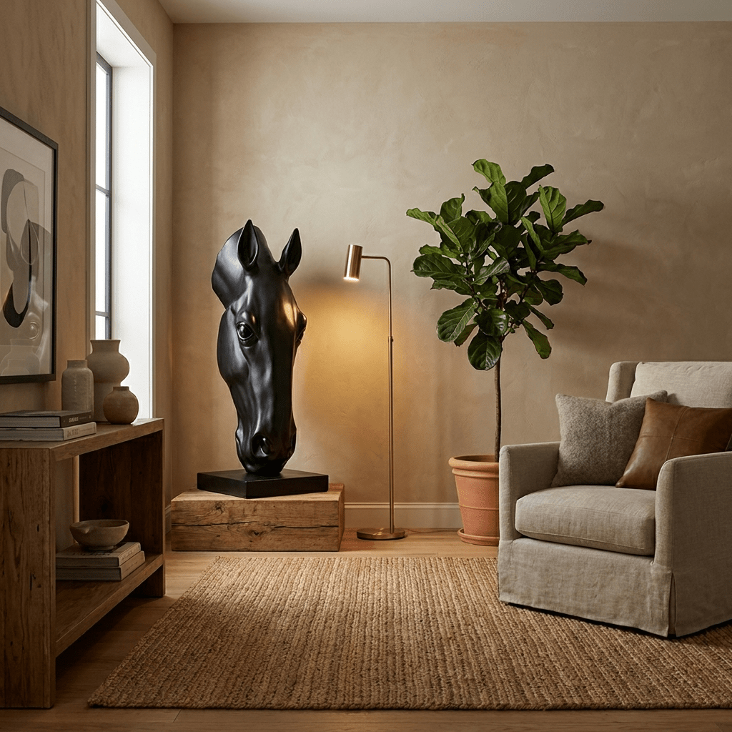 Seraphel Equine Head Sculpture