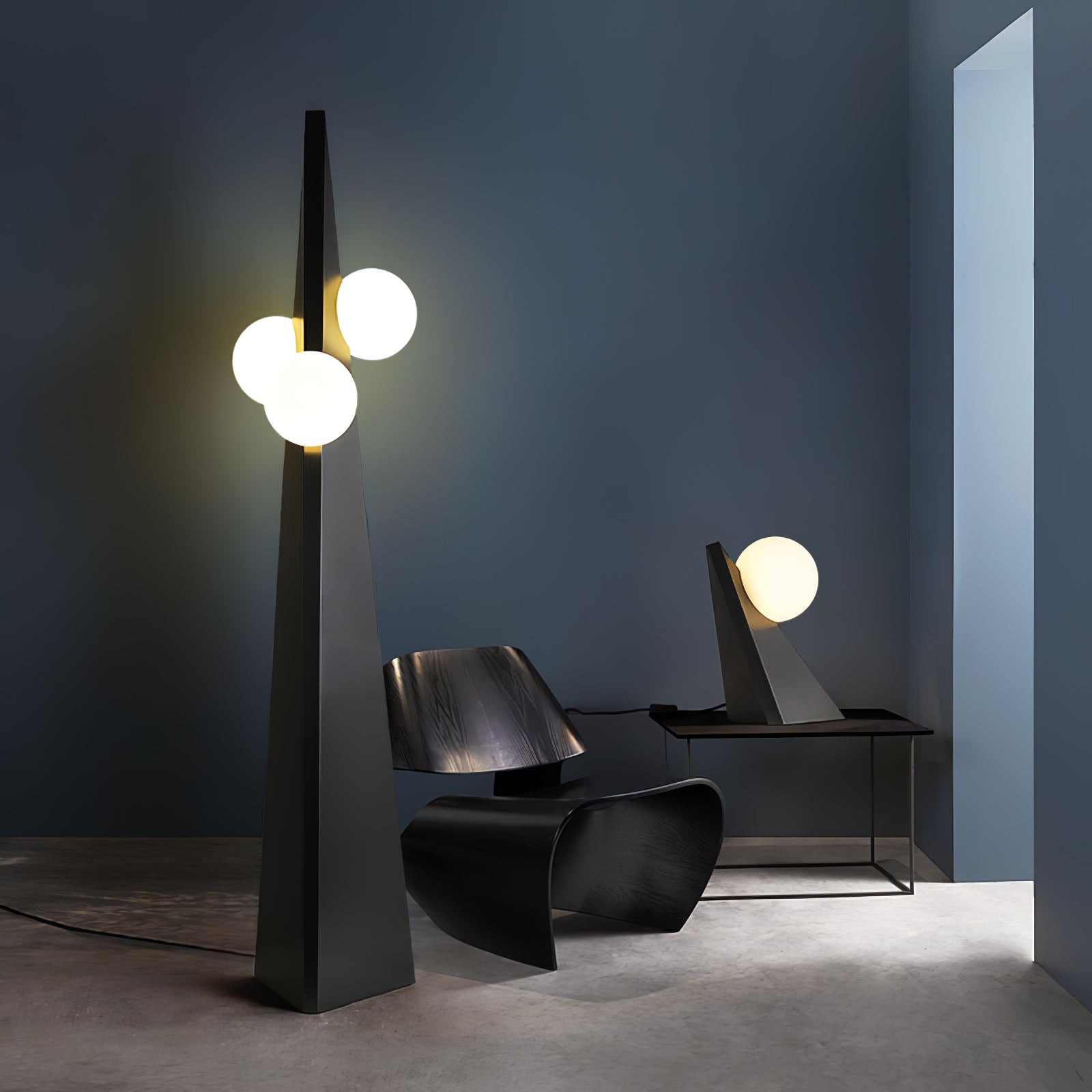 Nixie Geometric Glass Table Lamp