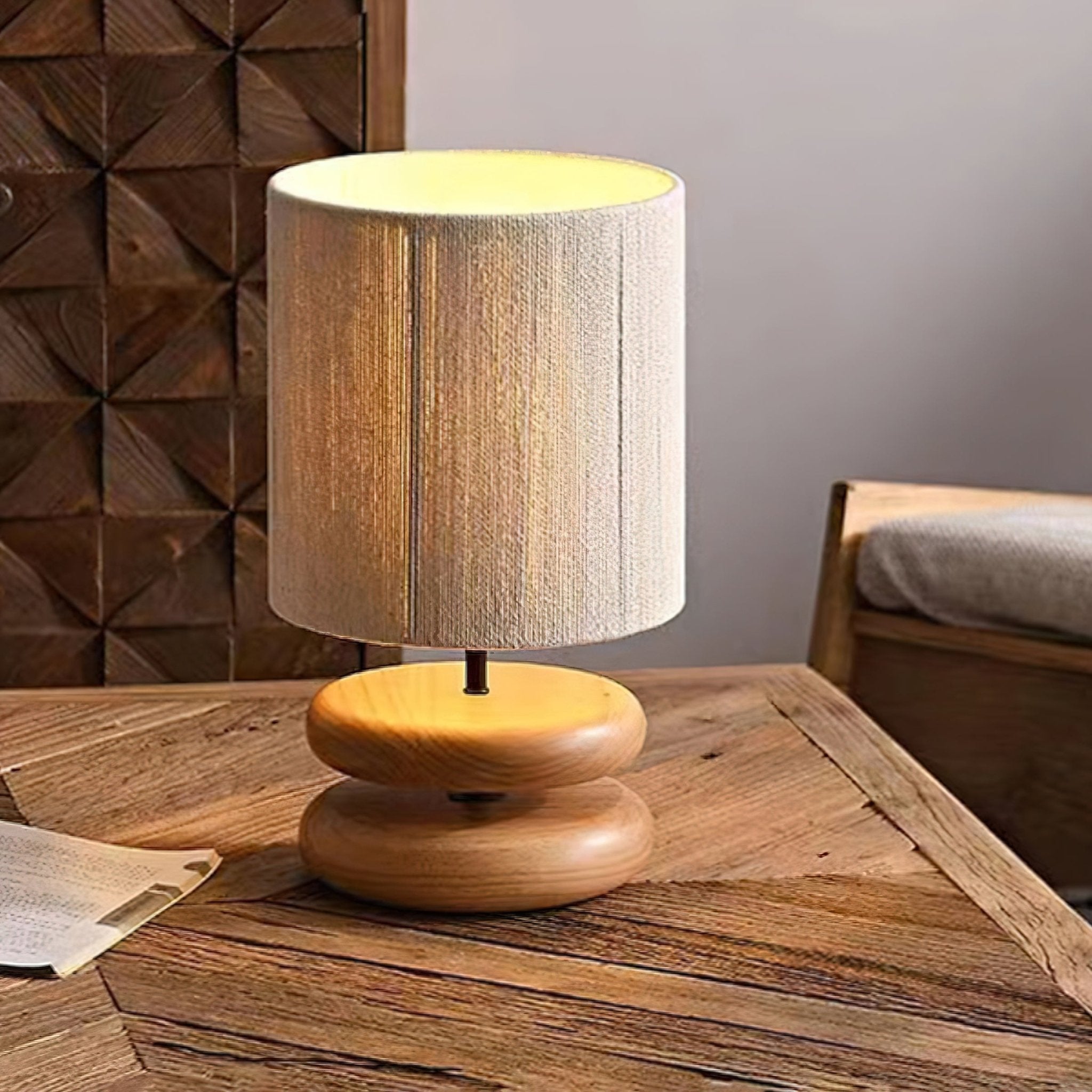 Morgan Minimalist Wood Table Lamp