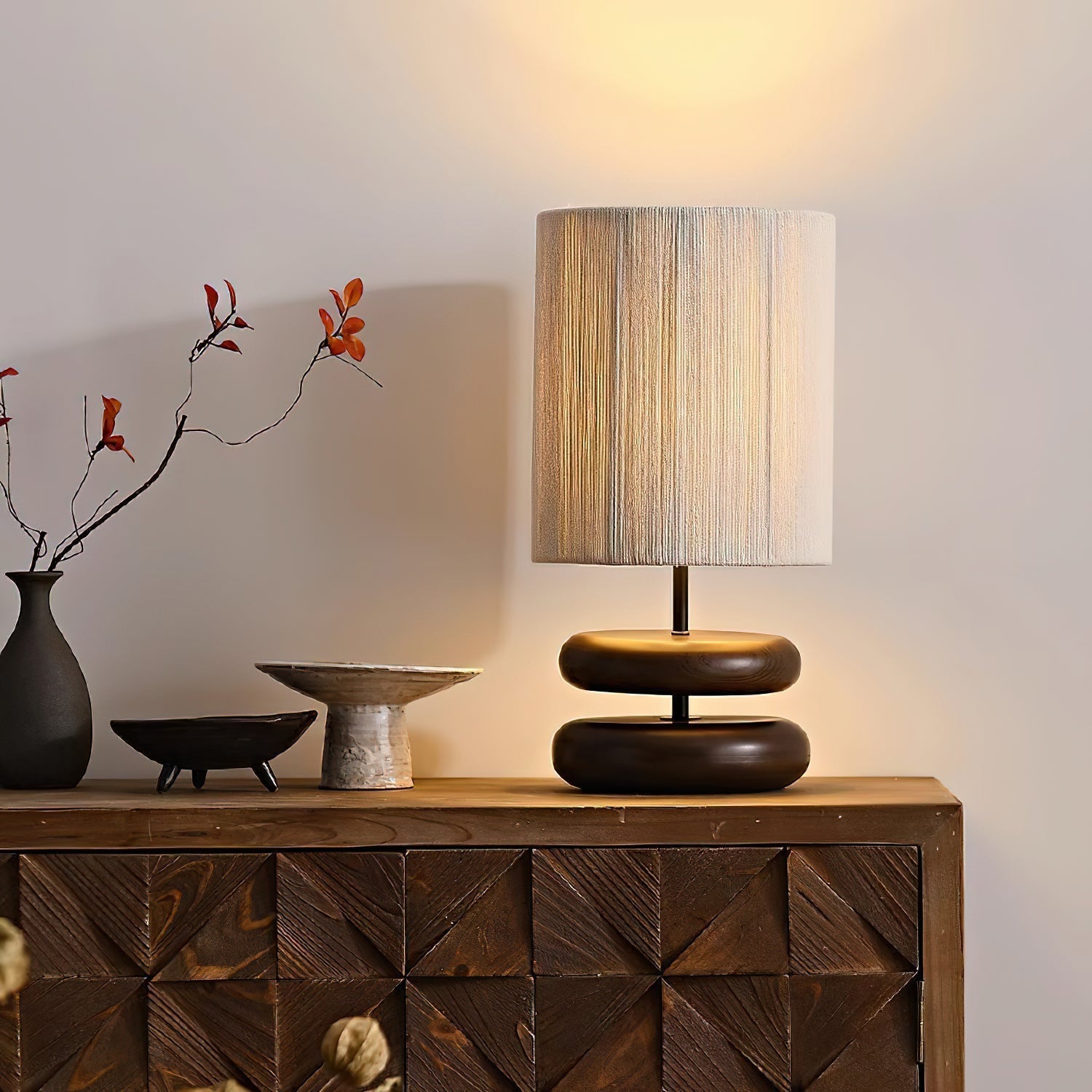 Morgan Minimalist Wood Table Lamp
