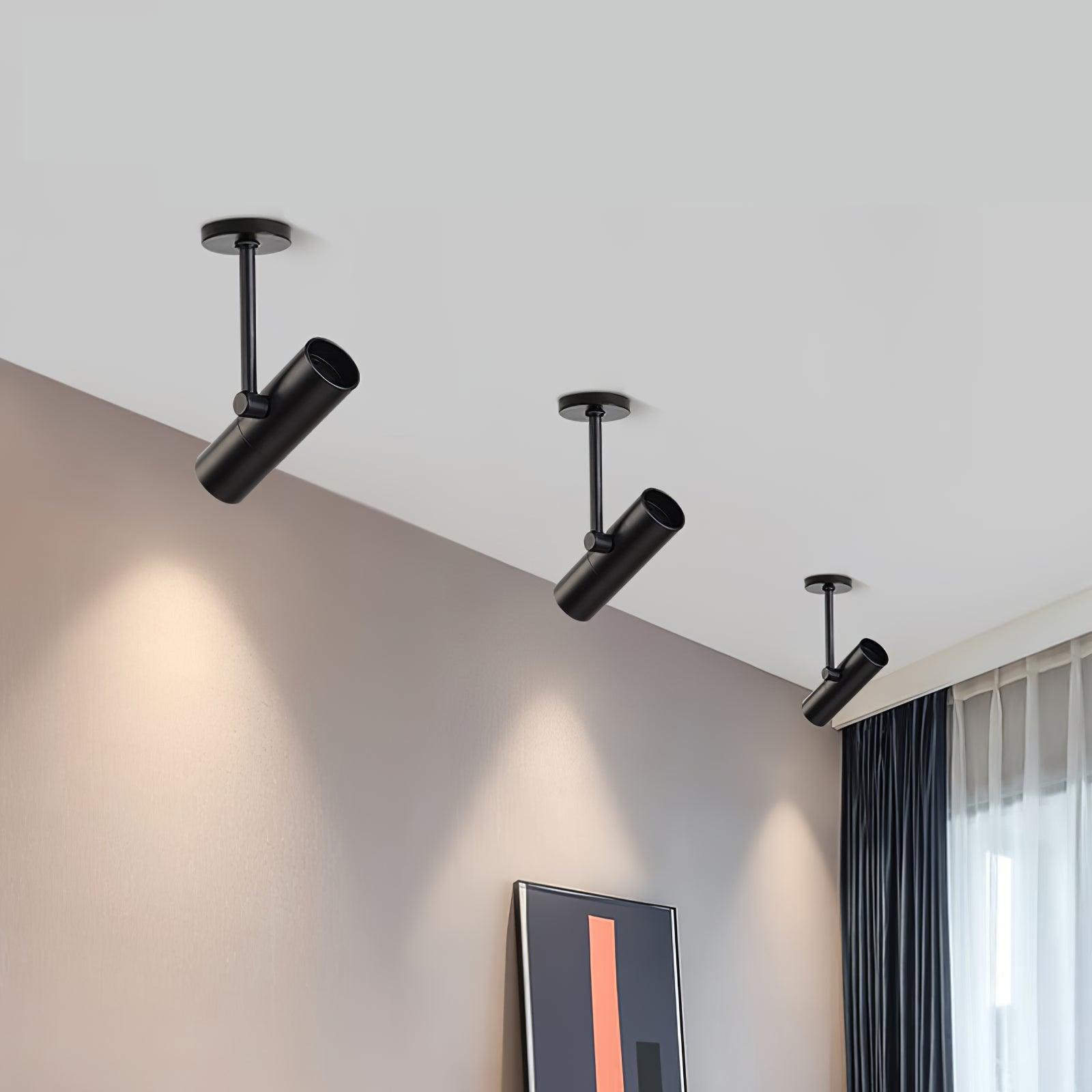 Velina Ceiling Light Cylinder Spotlight Industrial for Loft Study
