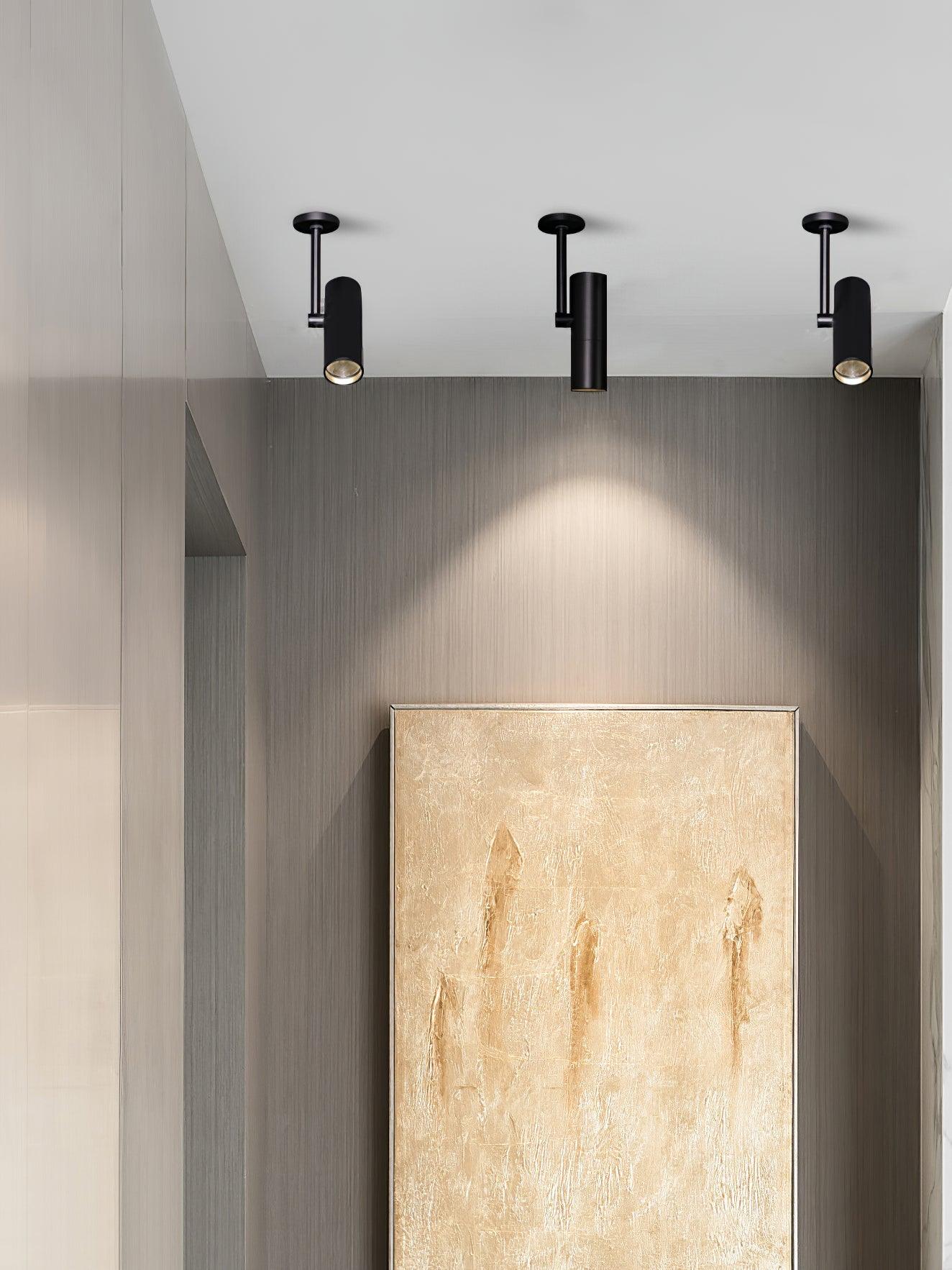 Solara Ceiling Light Cylinder Spotlight Industrial for Loft Study