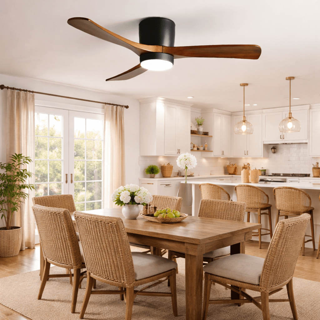 Dovervale Wooden Ceiling Fan Light