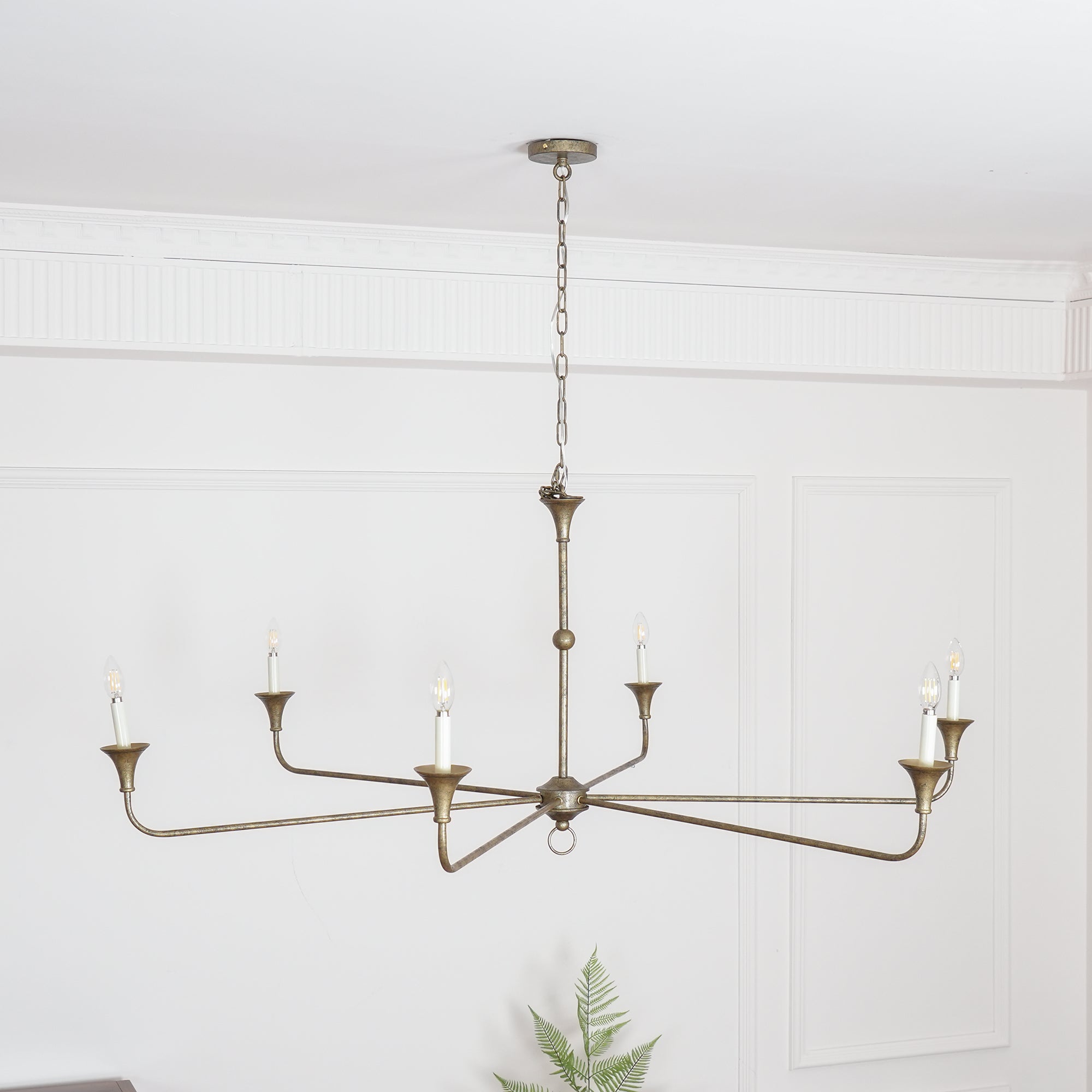 Lustra Candle Chandelier Elegant - Neutral Decor