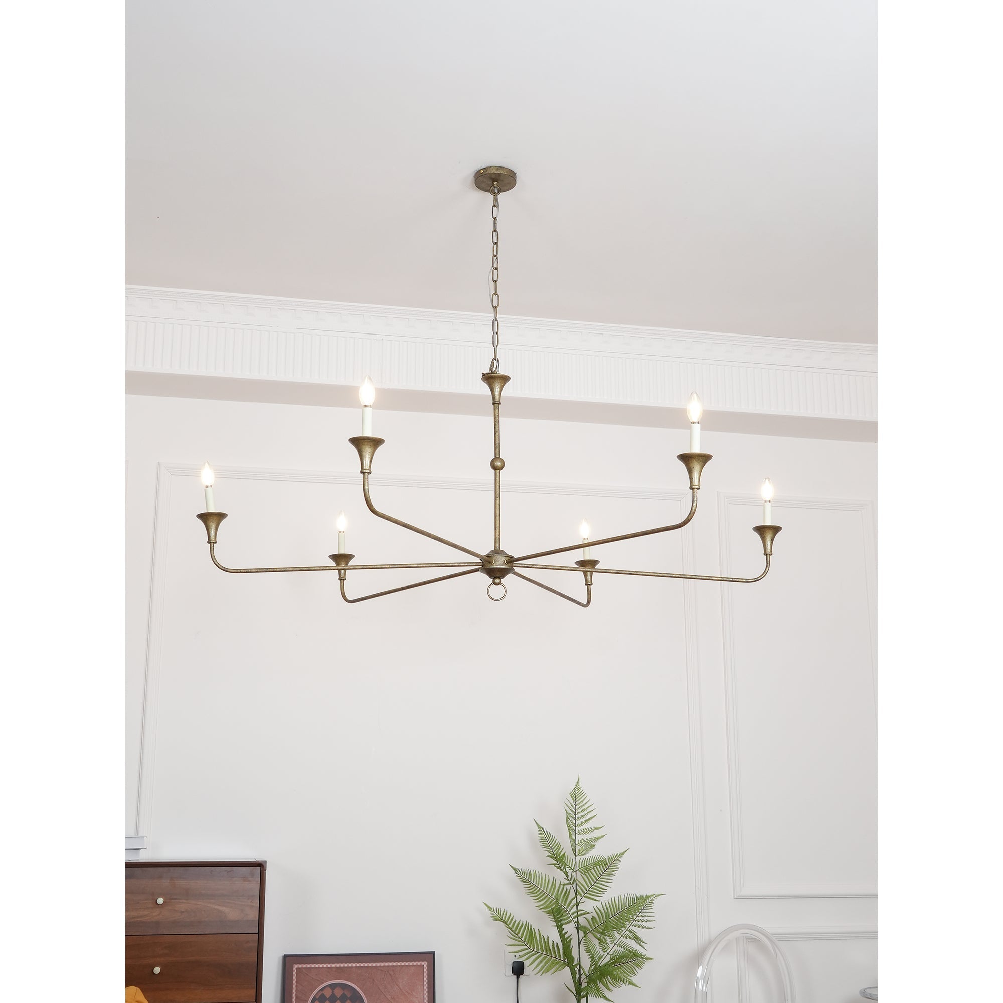 Lustra Candle Chandelier Elegant - Neutral Decor