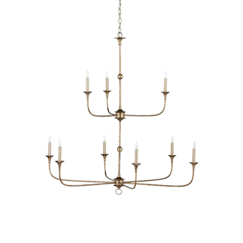 Wisp Grande Vintage Industrial Bronze Chandelier