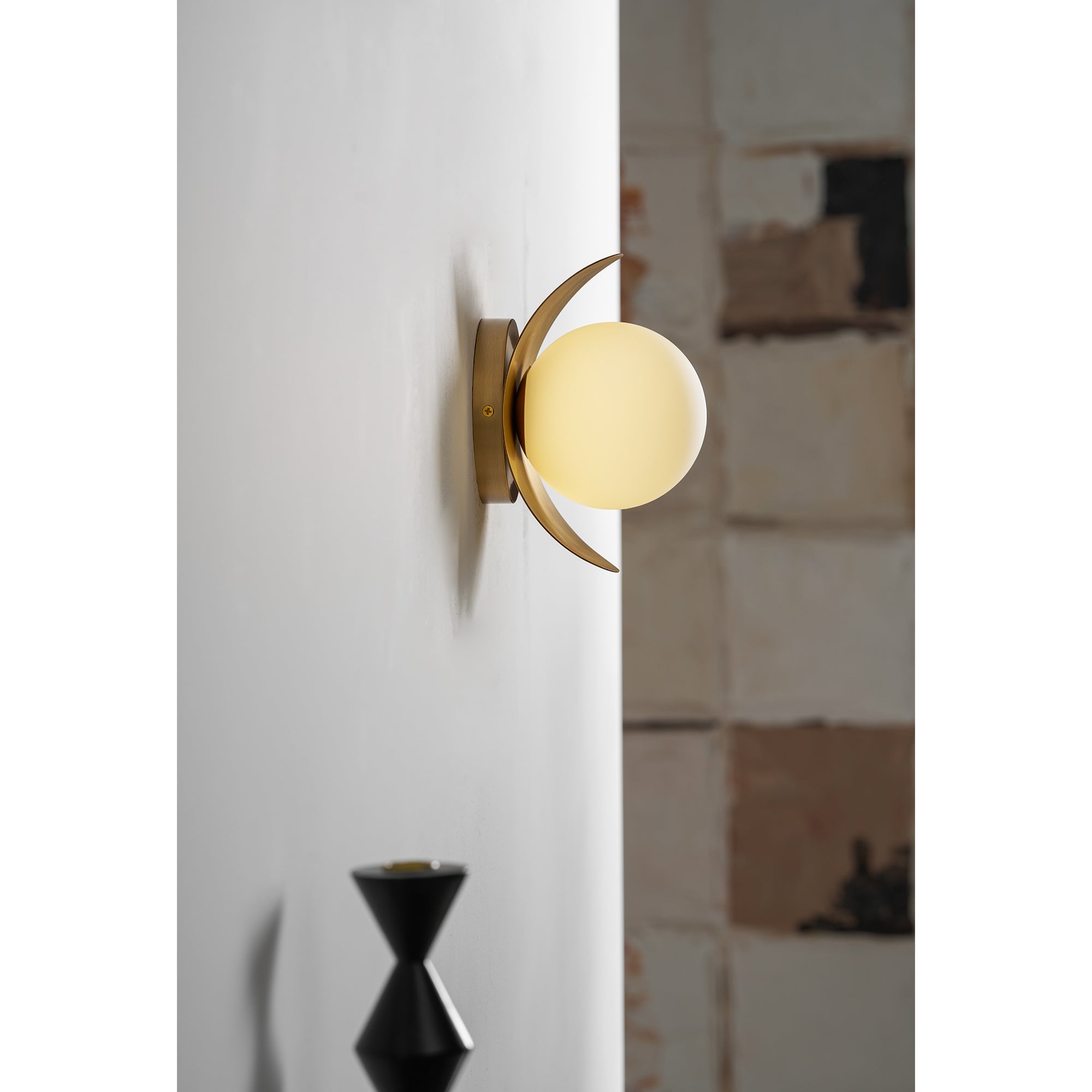 Aurecourt Brass Indoor Wall Light