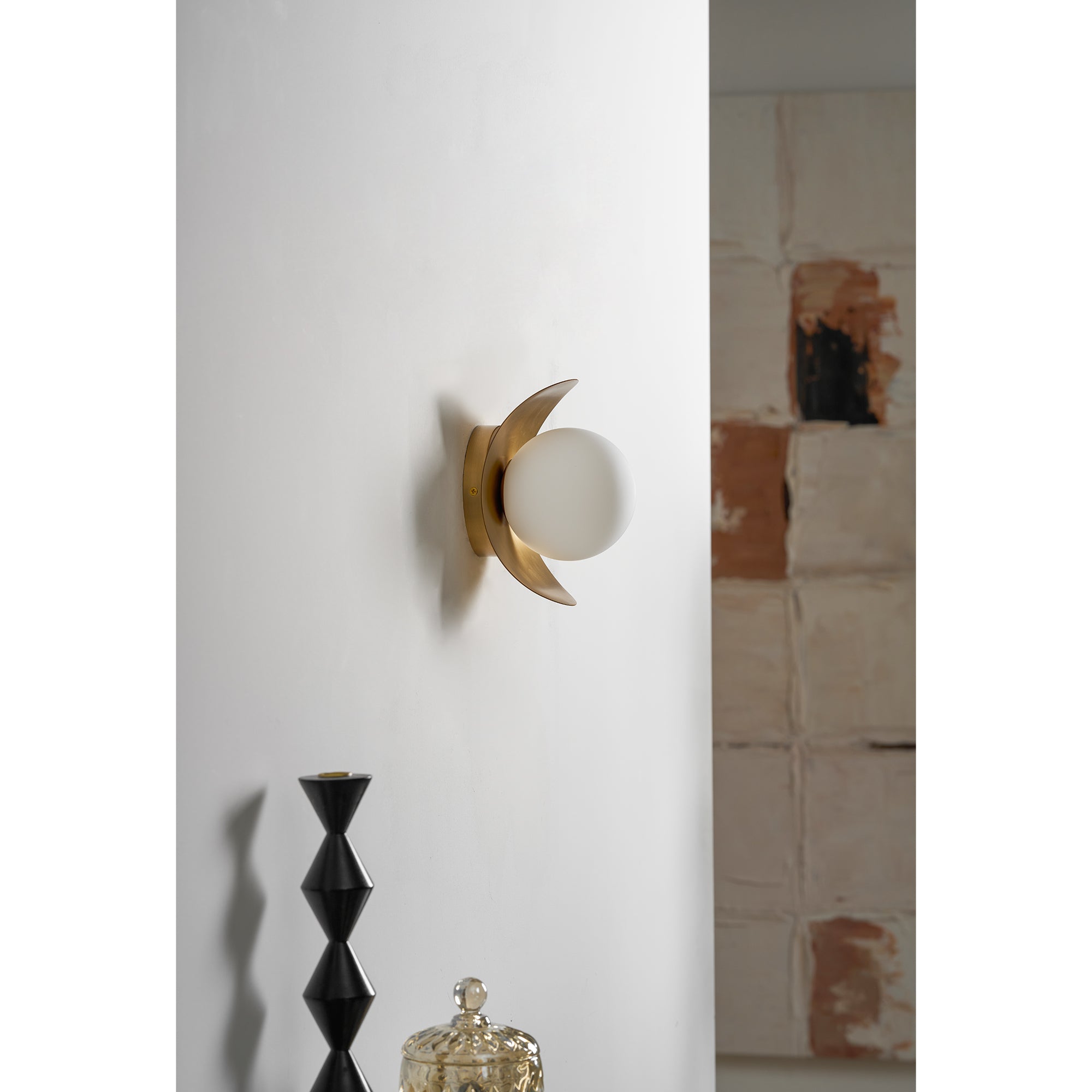 Aurecourt Brass Indoor Wall Light