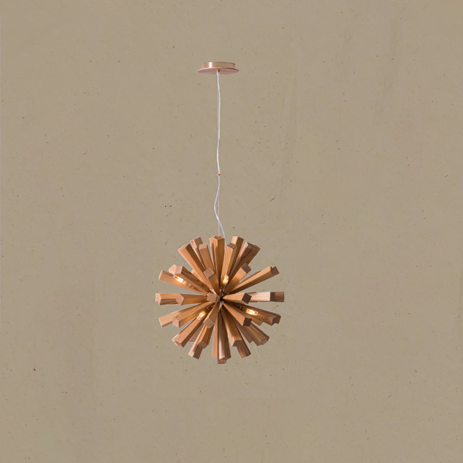 Elvarelle Premium Nordic Art Burst Wood Chandelier