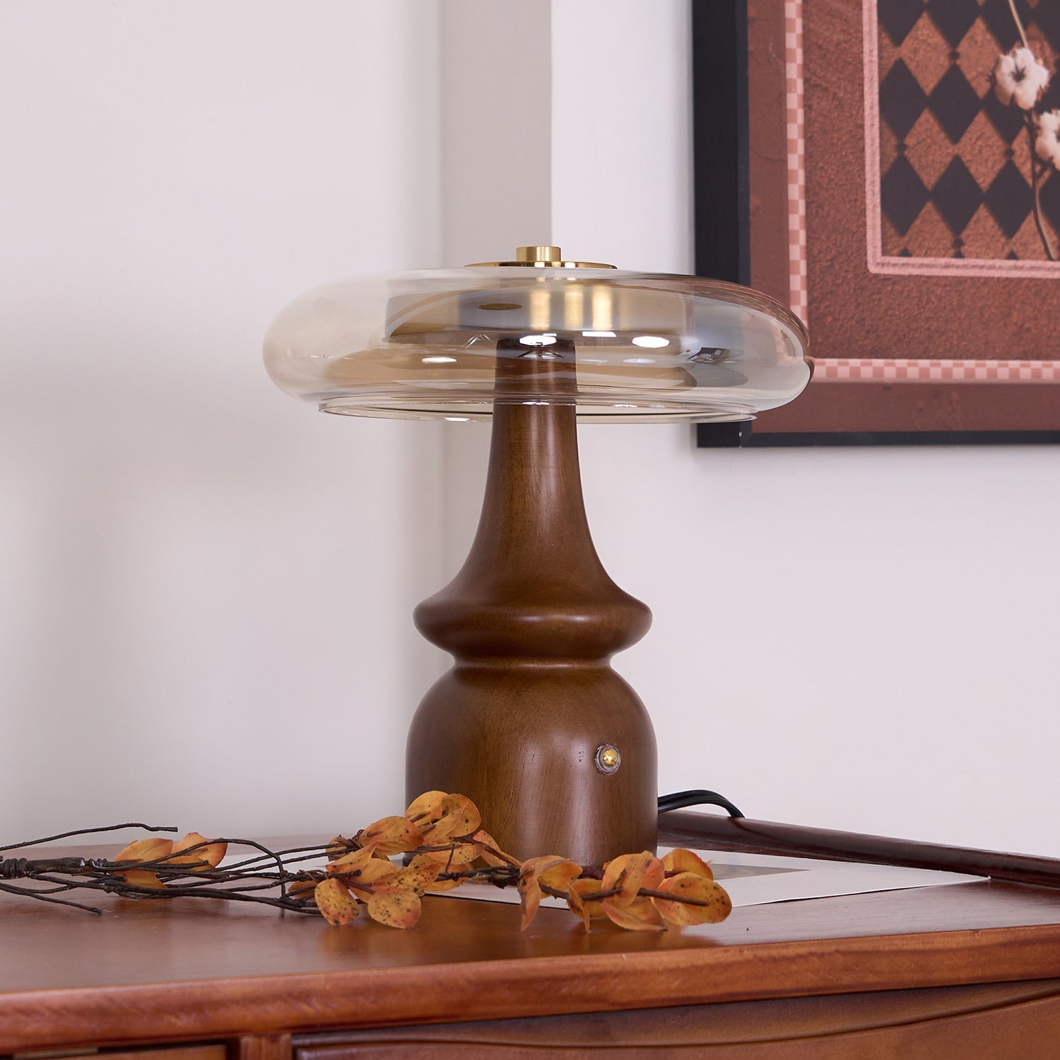 Moro Retro Wood Table Lamp
