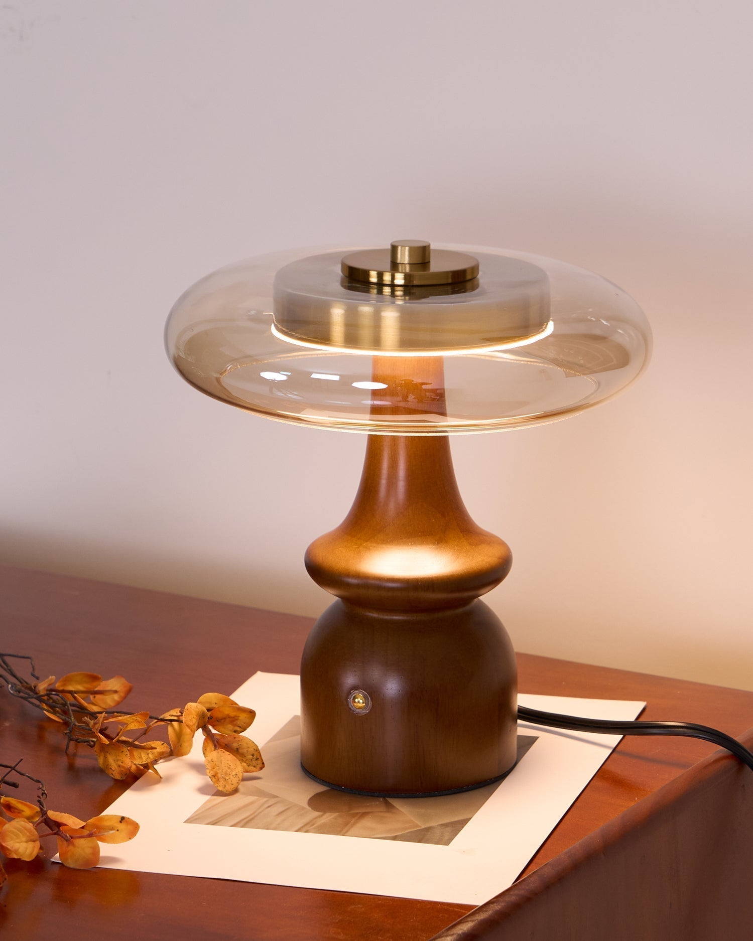Moro Retro Wood Table Lamp