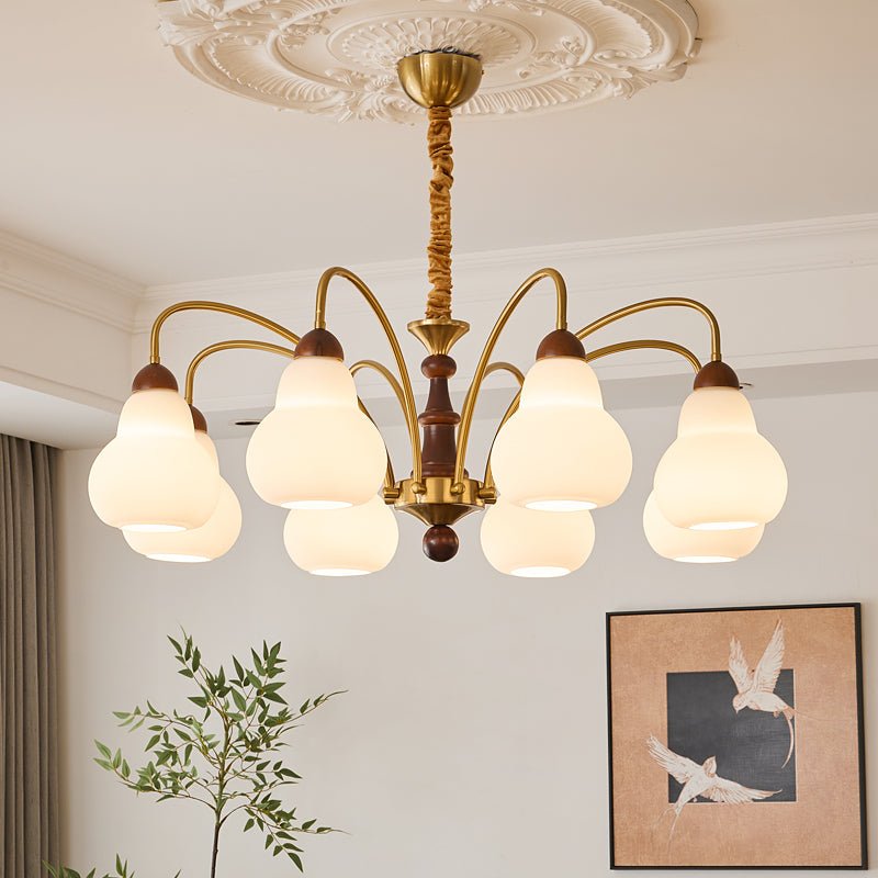 Novelle Traditional Elegance Vintage Wood Chandelier