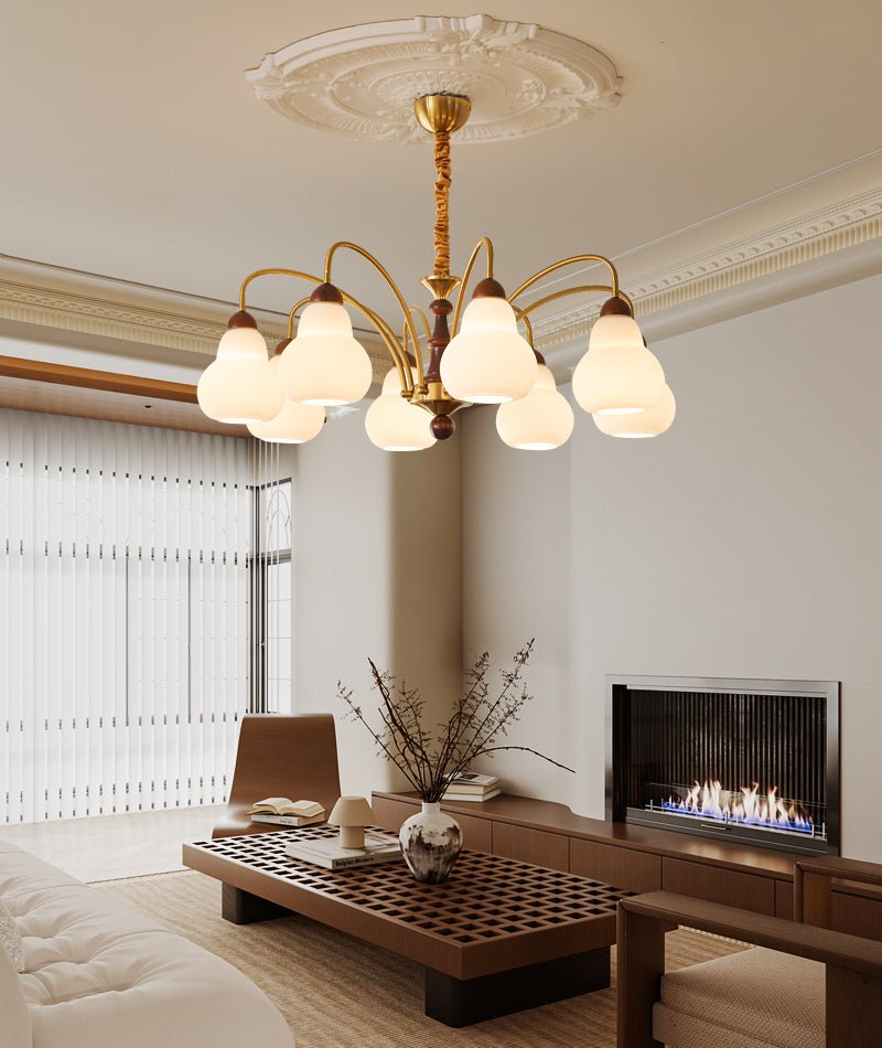 Novelle Traditional Elegance Vintage Wood Chandelier