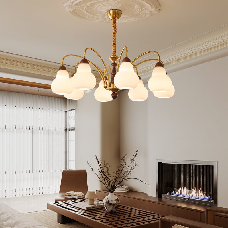Novelle Traditional Elegance Vintage Wood Chandelier