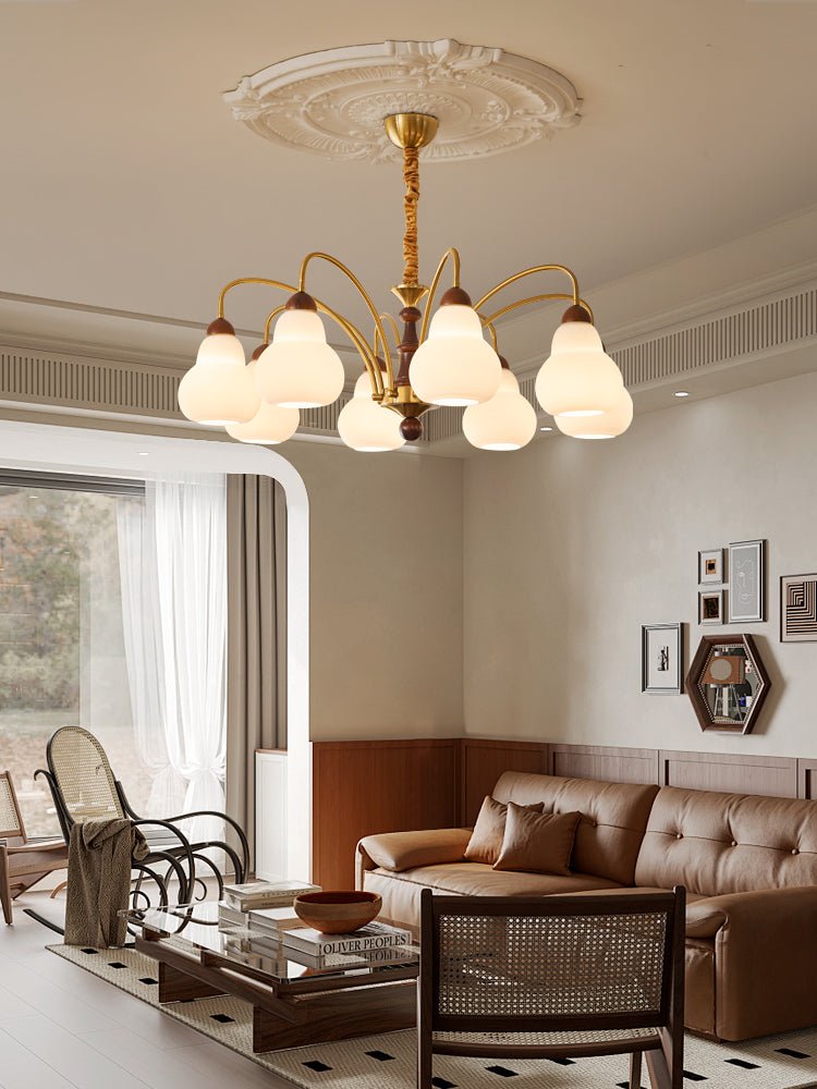 Novelle Traditional Elegance Vintage Wood Chandelier
