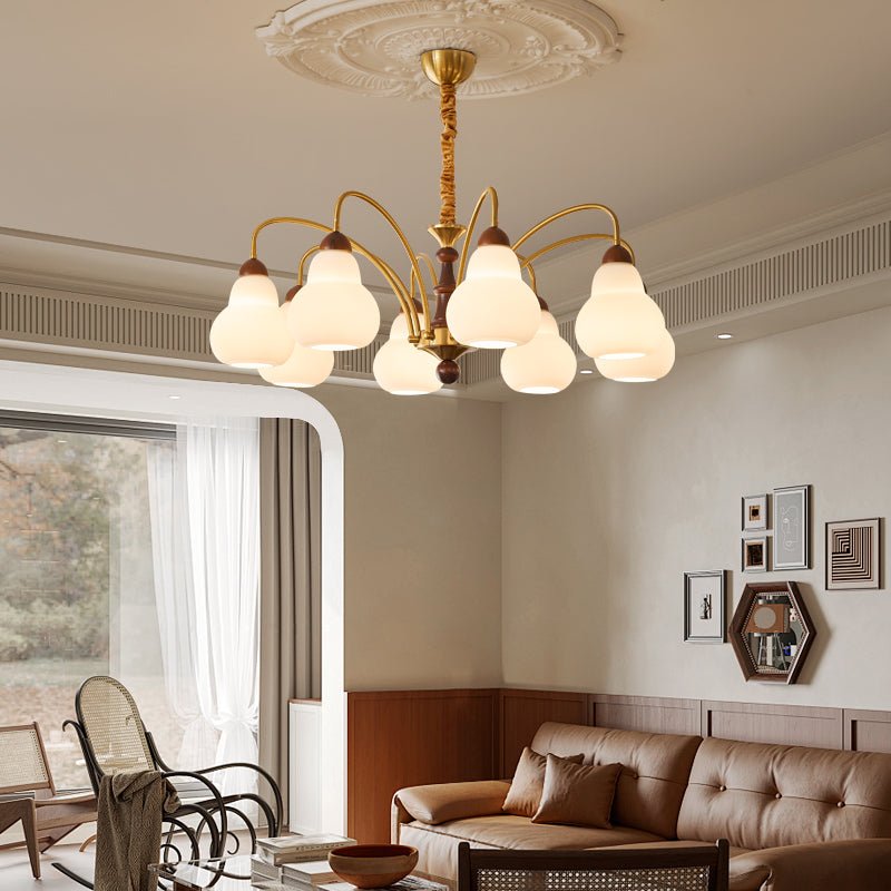 Novelle Traditional Elegance Vintage Wood Chandelier