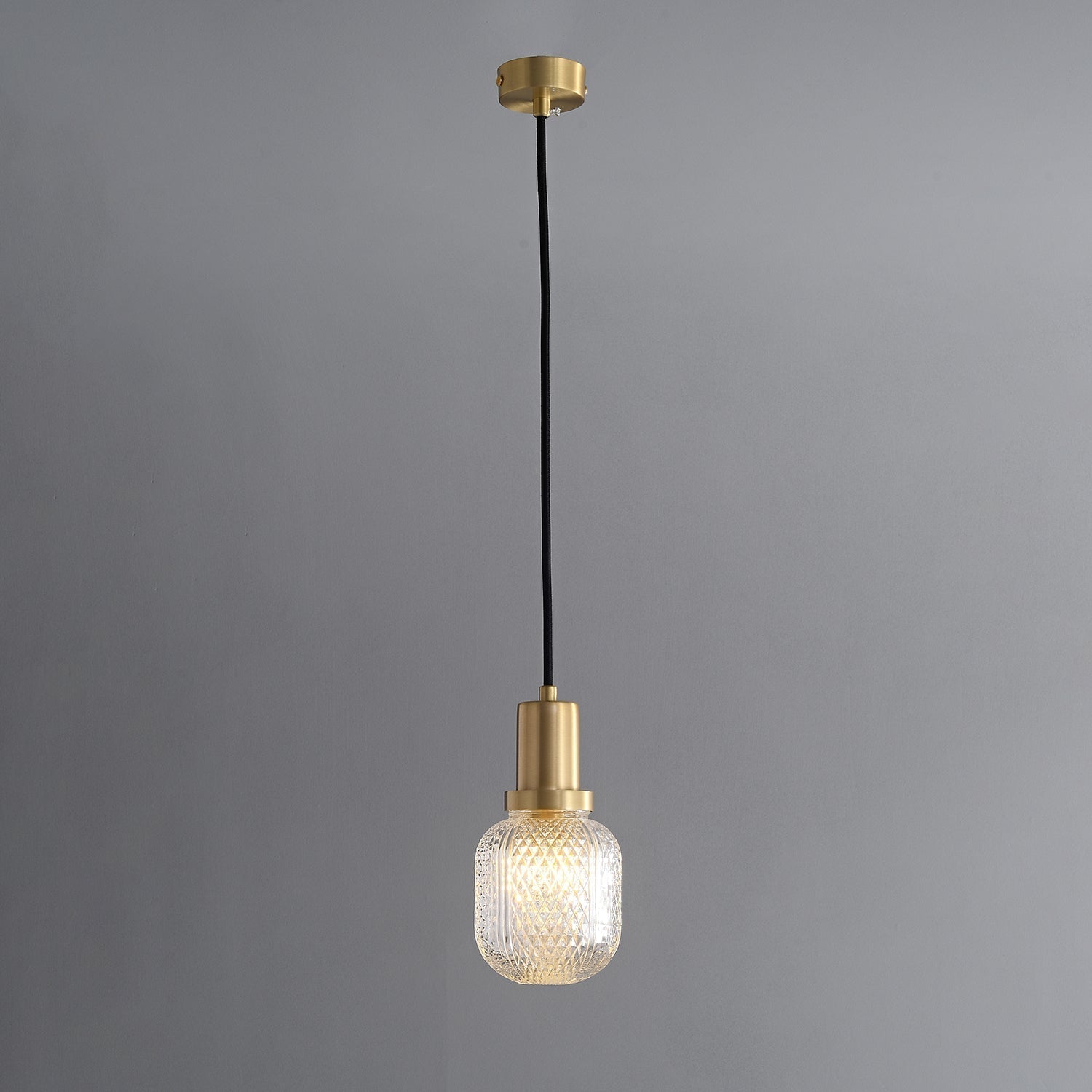 Cacarir Premium Nordic Art Brass Glass Pendant Lamp