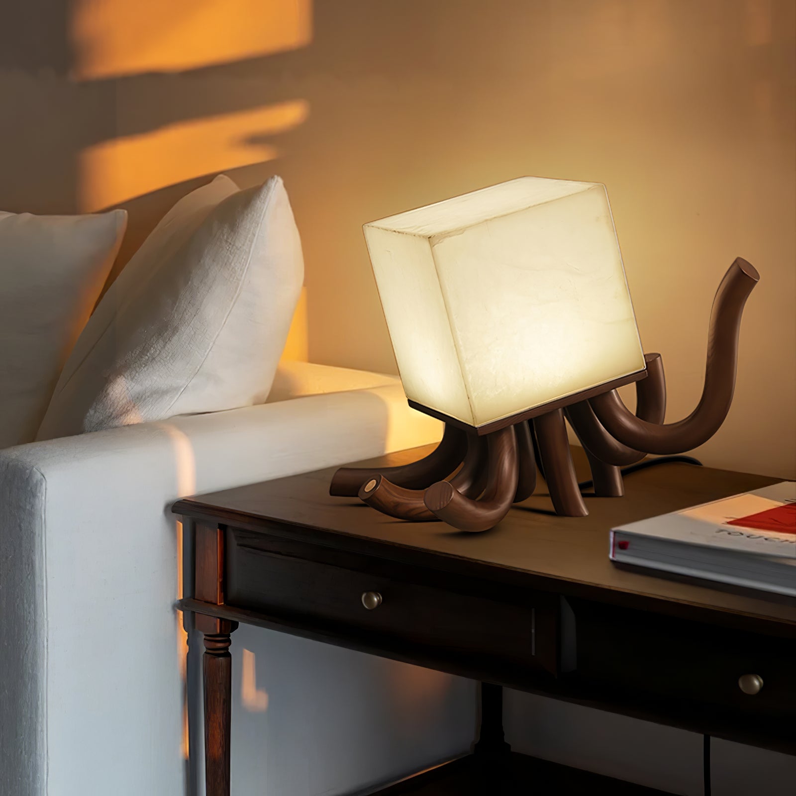 Dravk Tentacle Alabaster Table Lamp