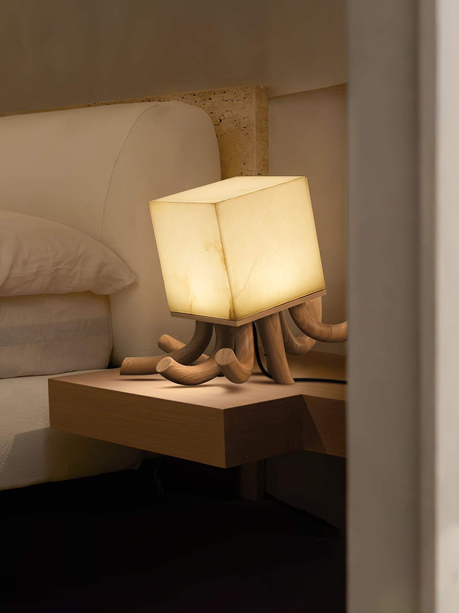 Dravk Tentacle Alabaster Table Lamp
