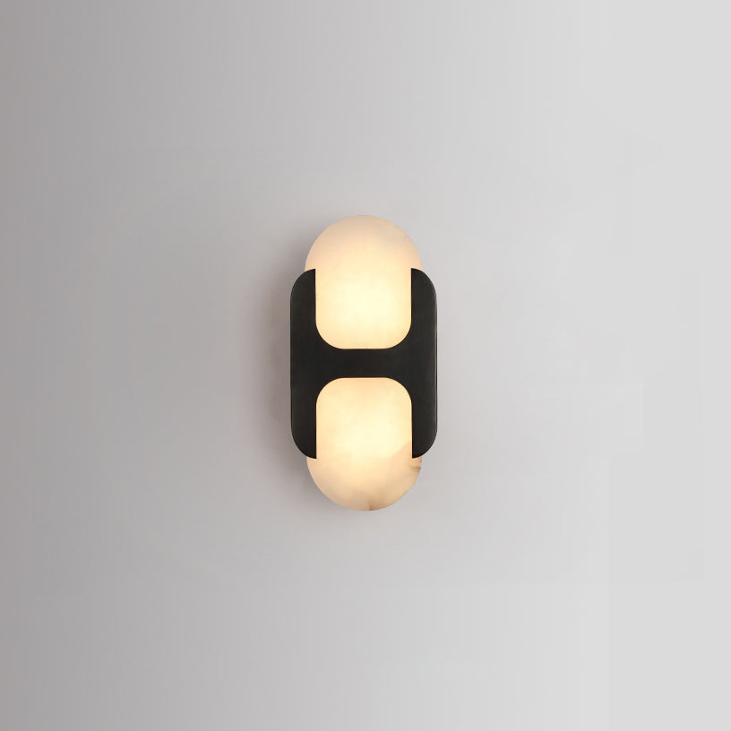 Silverford Alabaster Indoor Wall Light