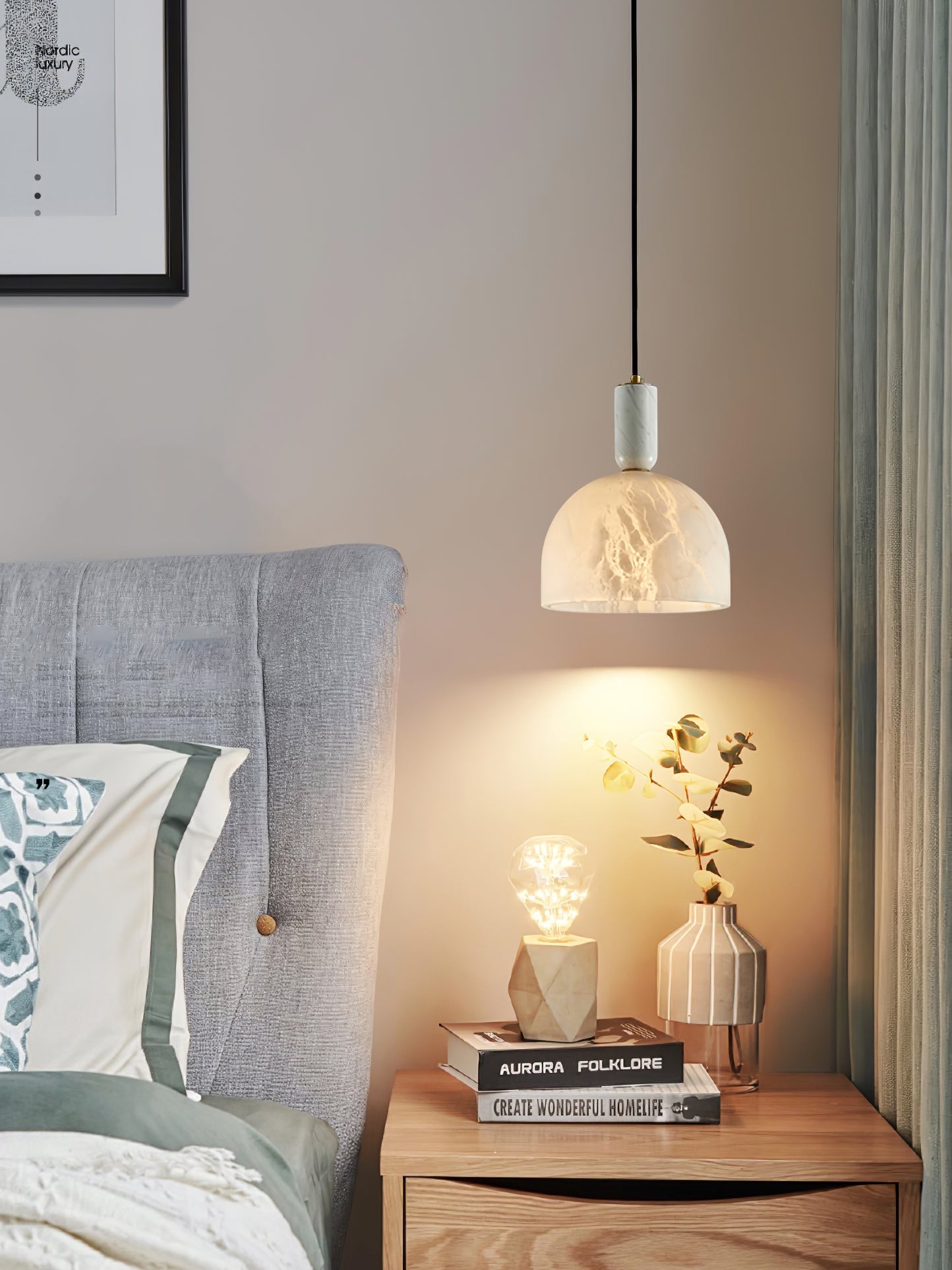 Ulcaris Alabaster Pendnat Light