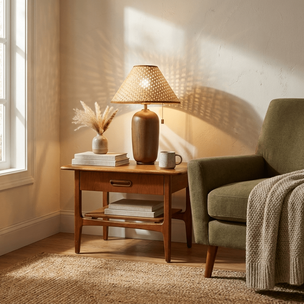 Rinoena Wood Table Lamp