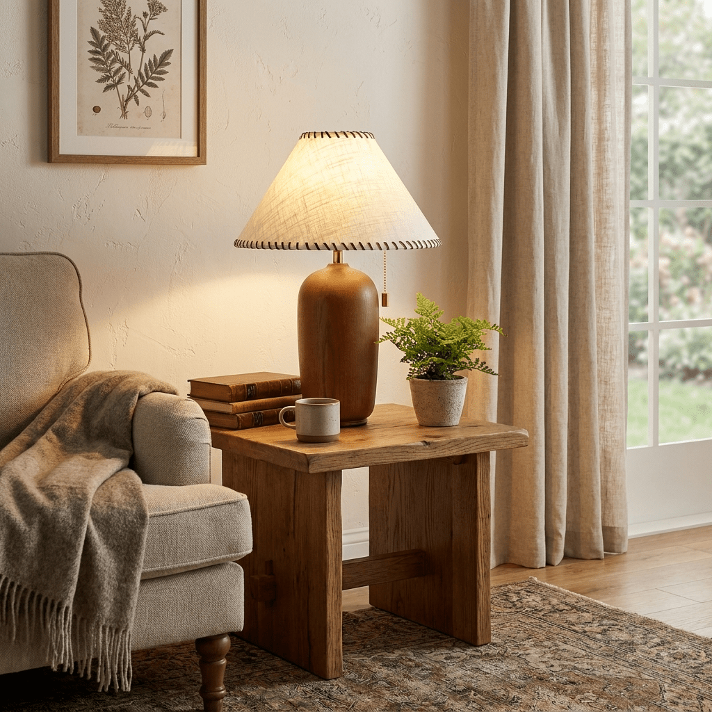 Rinoena Wood Table Lamp