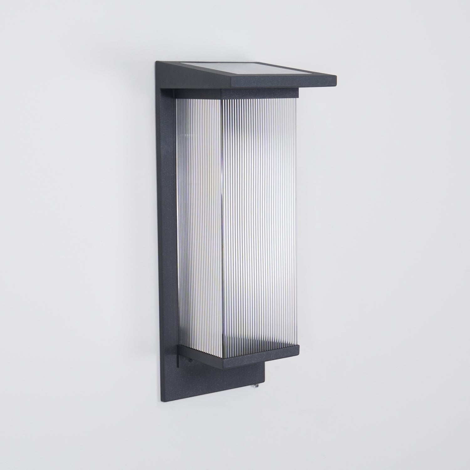 Corvian Dependable Unique Box Solar Outdoor Wall Lamp