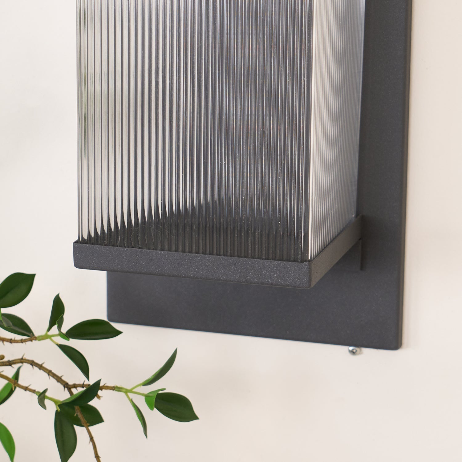 Corvian Dependable Unique Box Solar Outdoor Wall Lamp