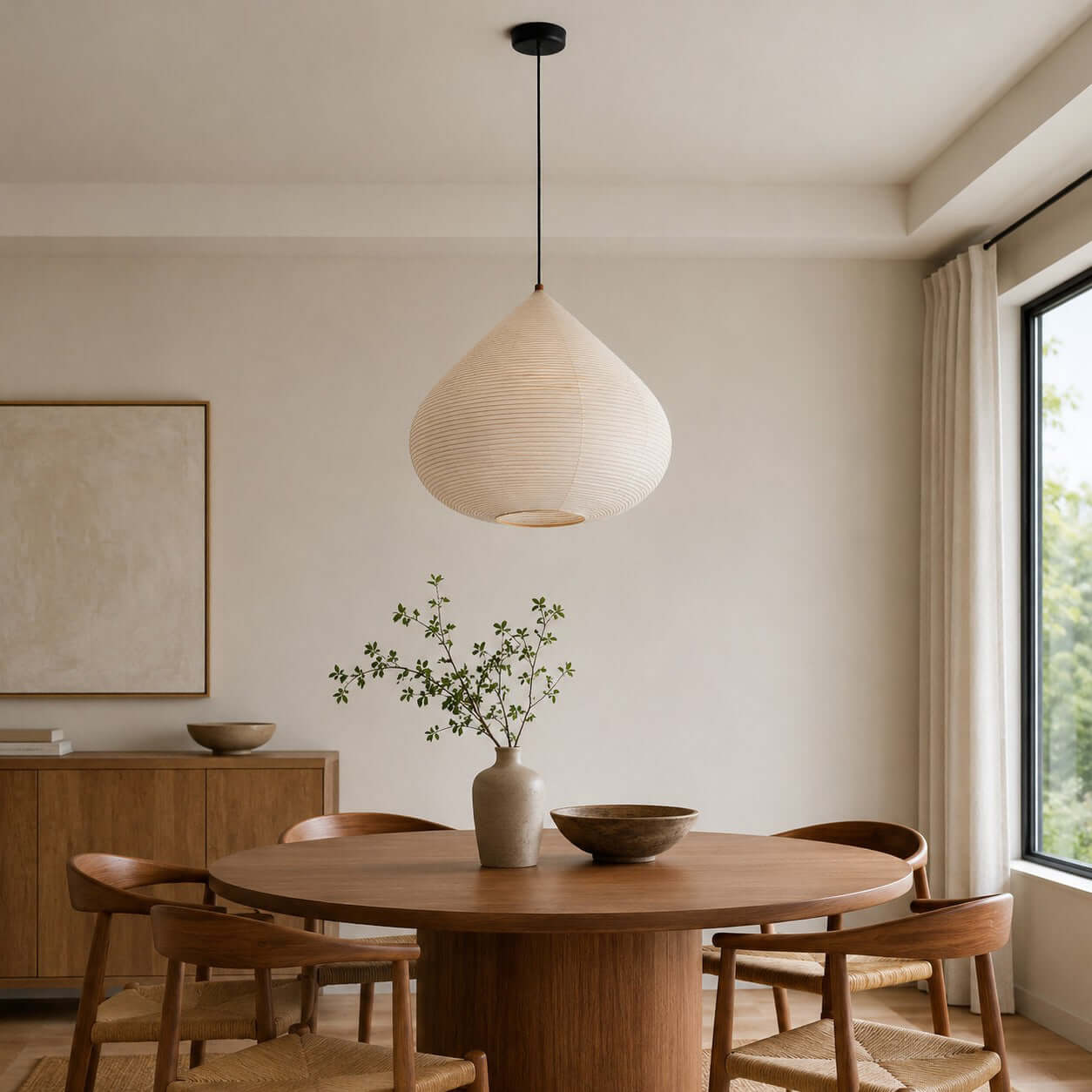 Onion Shape Paper Pendant Light