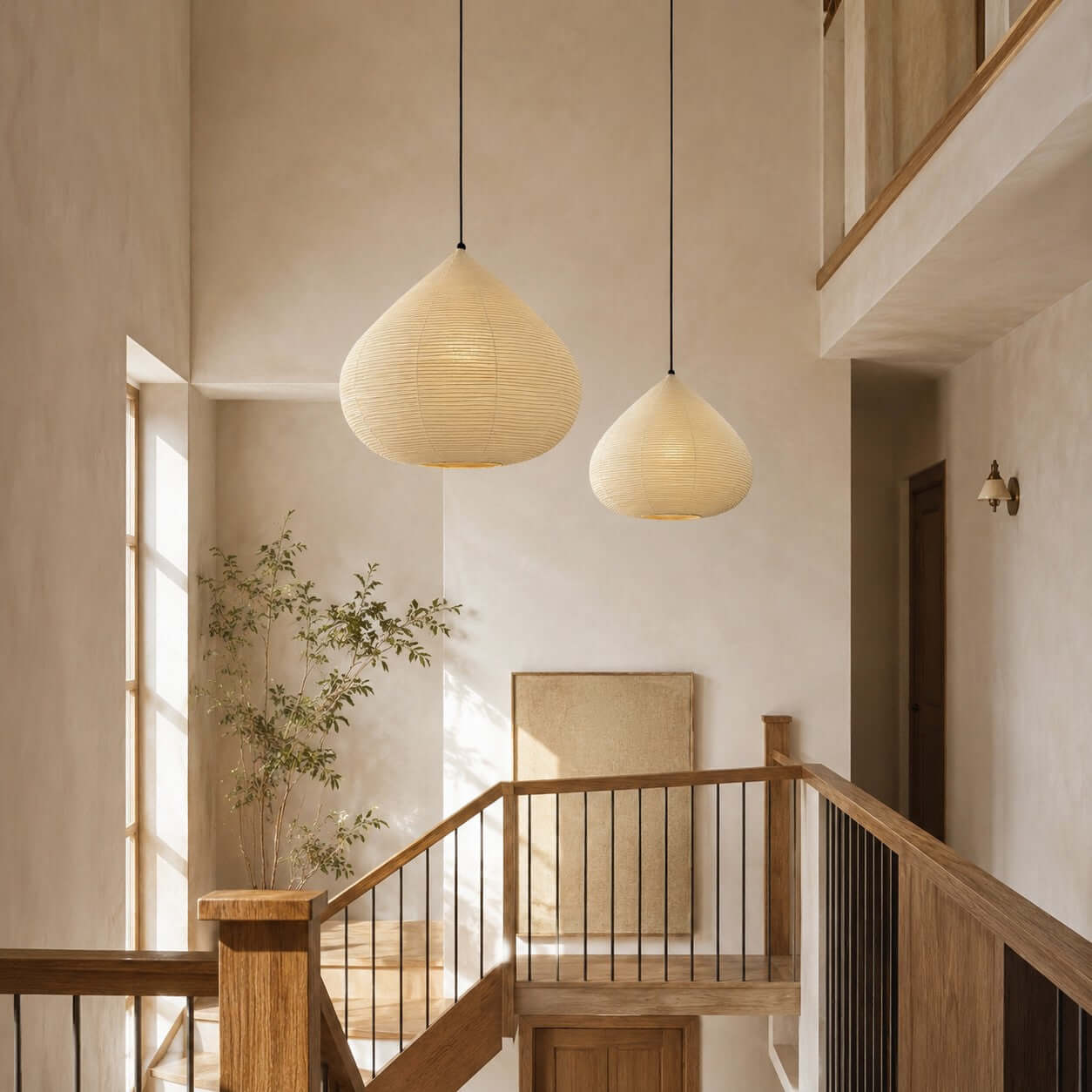 Onion Shape Paper Pendant Light